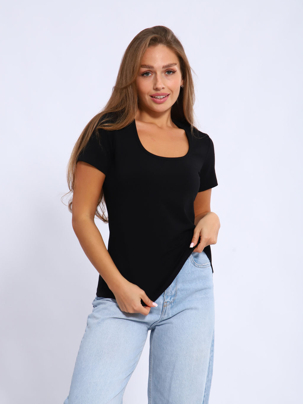 Футболка женская 6-203 (чёрный)