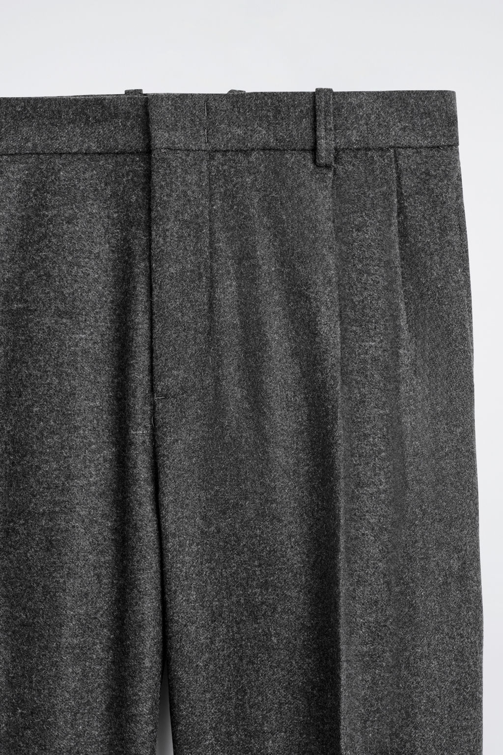 PLEATED WOOL RELAXED-FIT STRAIGHT-LEG TROUSERS - H&m фото 6