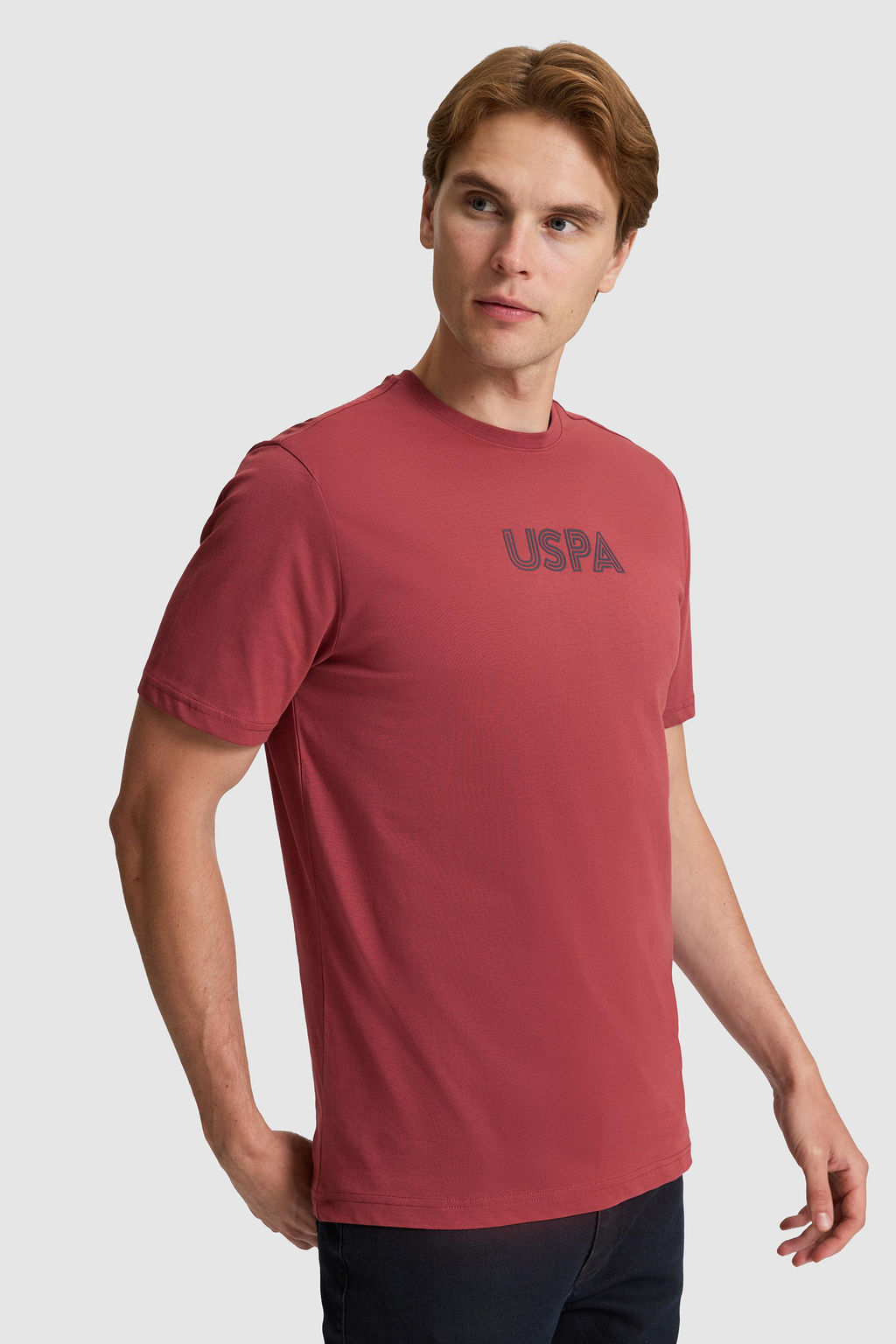 Erkek Vi_ne Regular Fit Bisiklet Yaka Basic Ti__rt