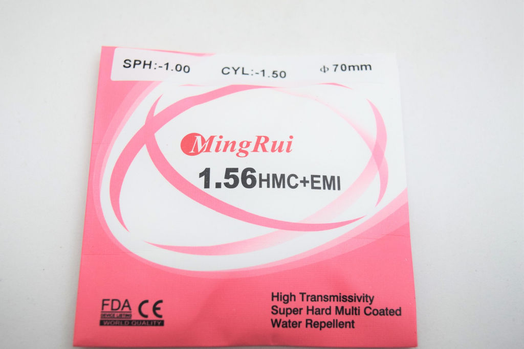 Линзы MINGRUI Ф70 индекс 1.56 SPH -1,50 CYL -1,25