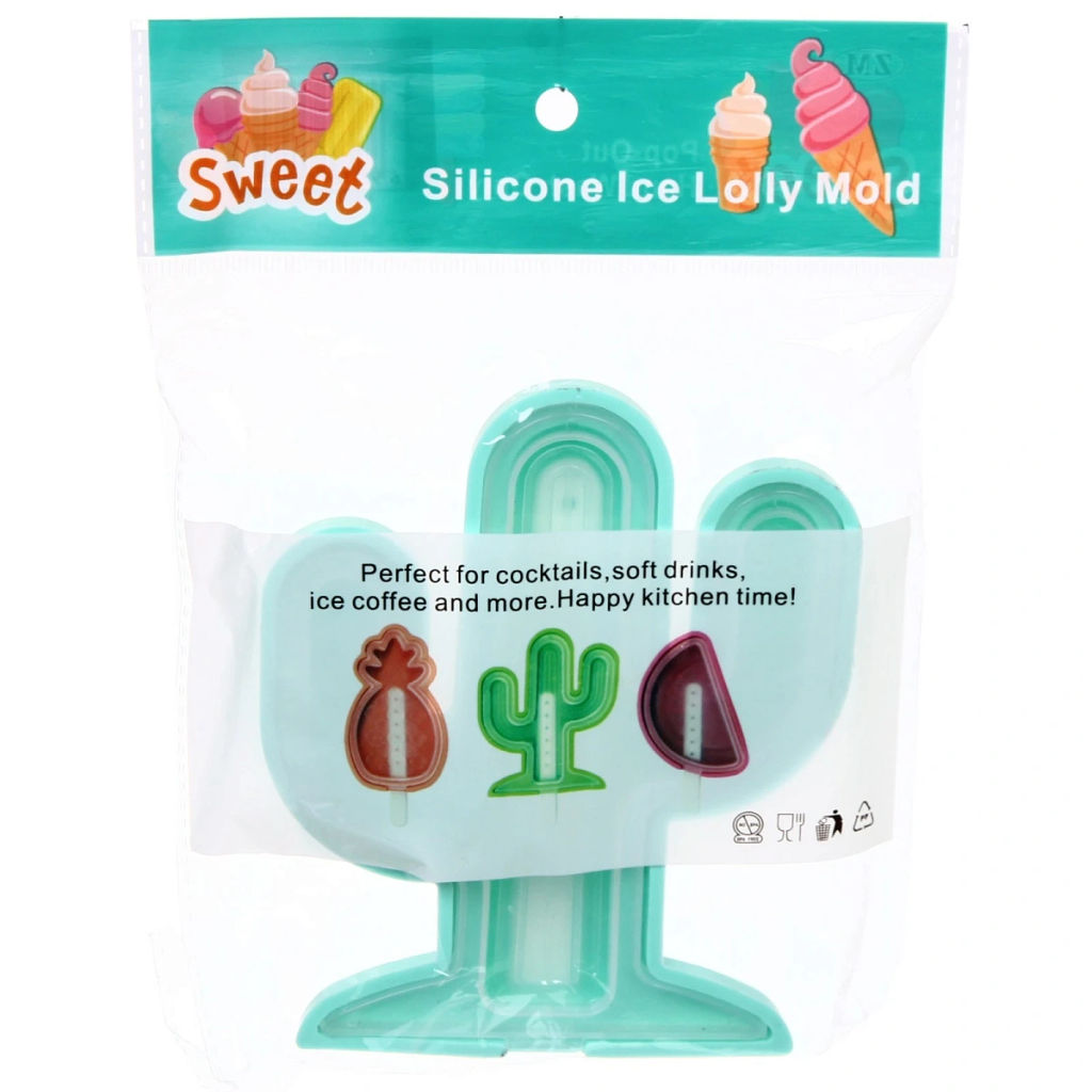 Цена за 3 шт. Форма для приготовления мороженого "Кактус" 13,5*11,5см