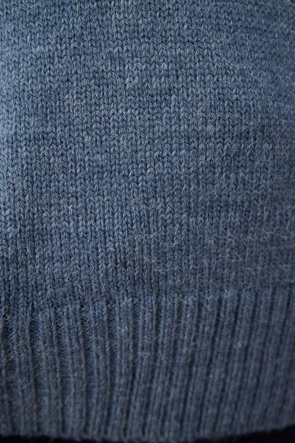 Indigo Genis Kal?p Yumusak Dokulu Triko Kazak TWOAW25KZ00168