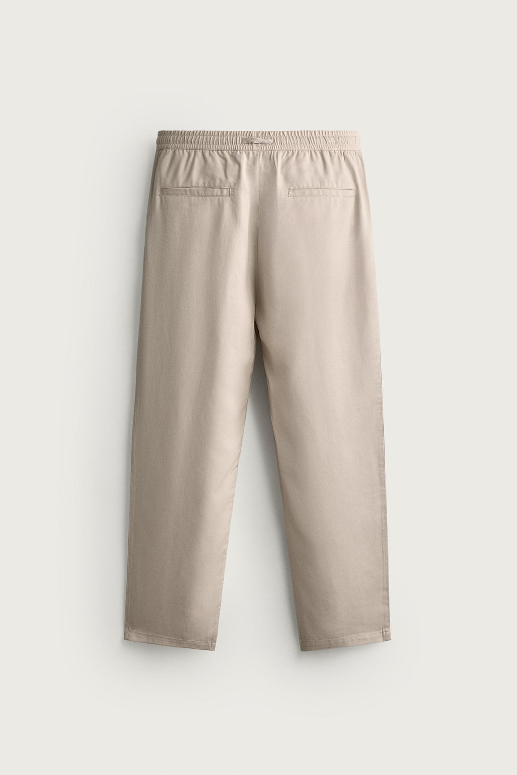 PANTAL?N RELAXED FIT 100% LYOCELL / Beige - Zara фото 6