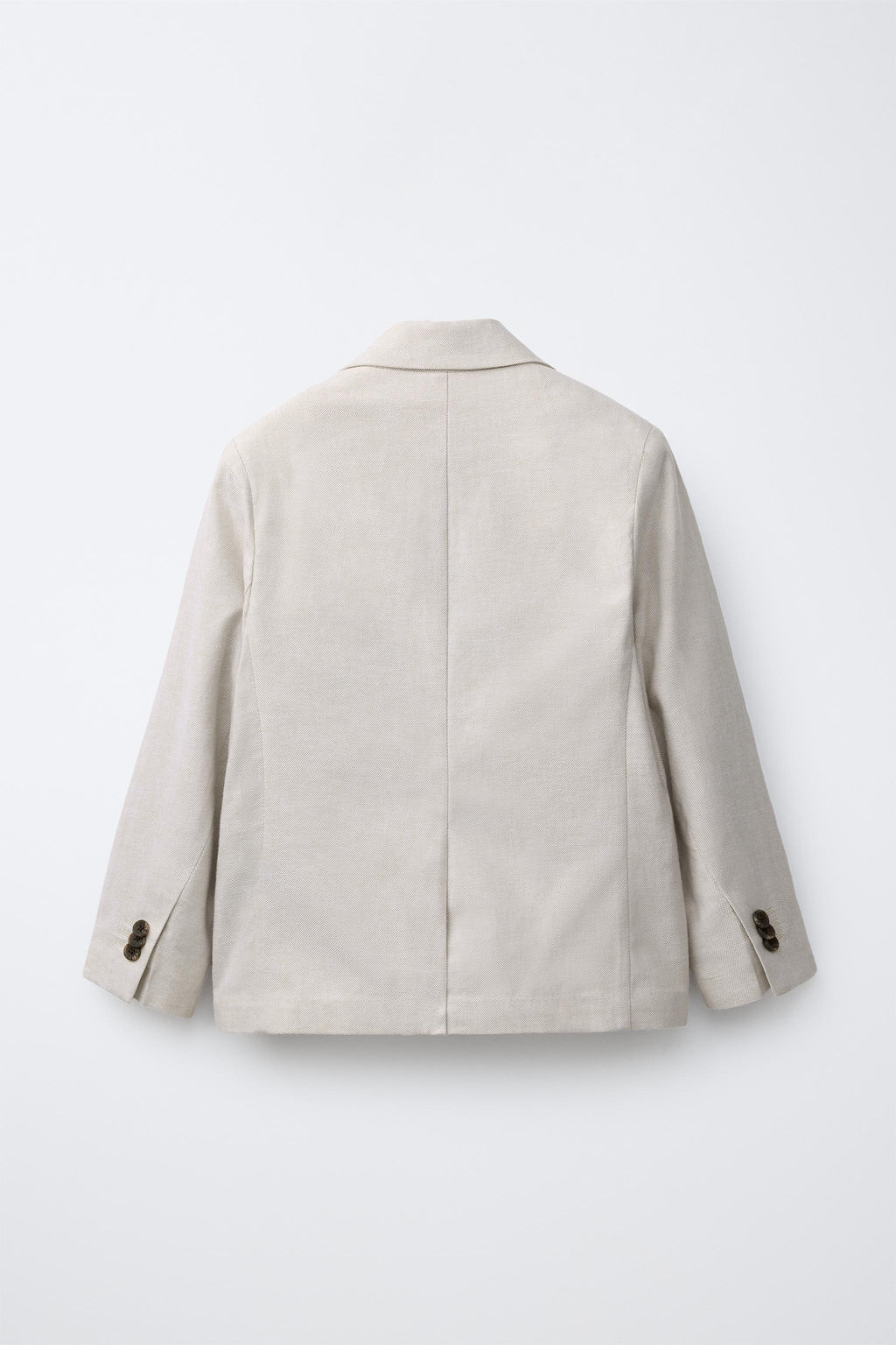 BLAZER TRAJE CON ALGOD?N Y LINO / Crudo - Zara фото 3