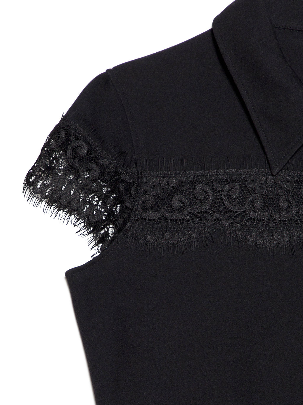 CONTE Платье-рубашка с фактурным кружевом LPL 1038 black - Conte elegant фото 9