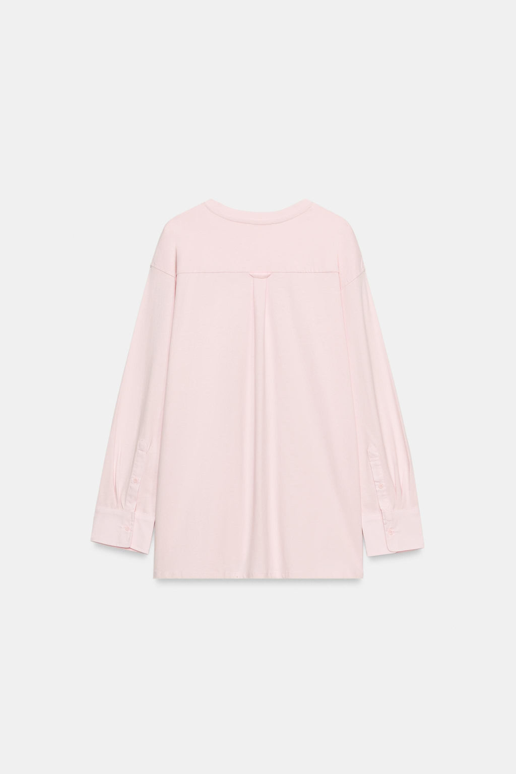 CAMISETA COMBINADA MANGA LARGA / Rosa - Zara фото 9