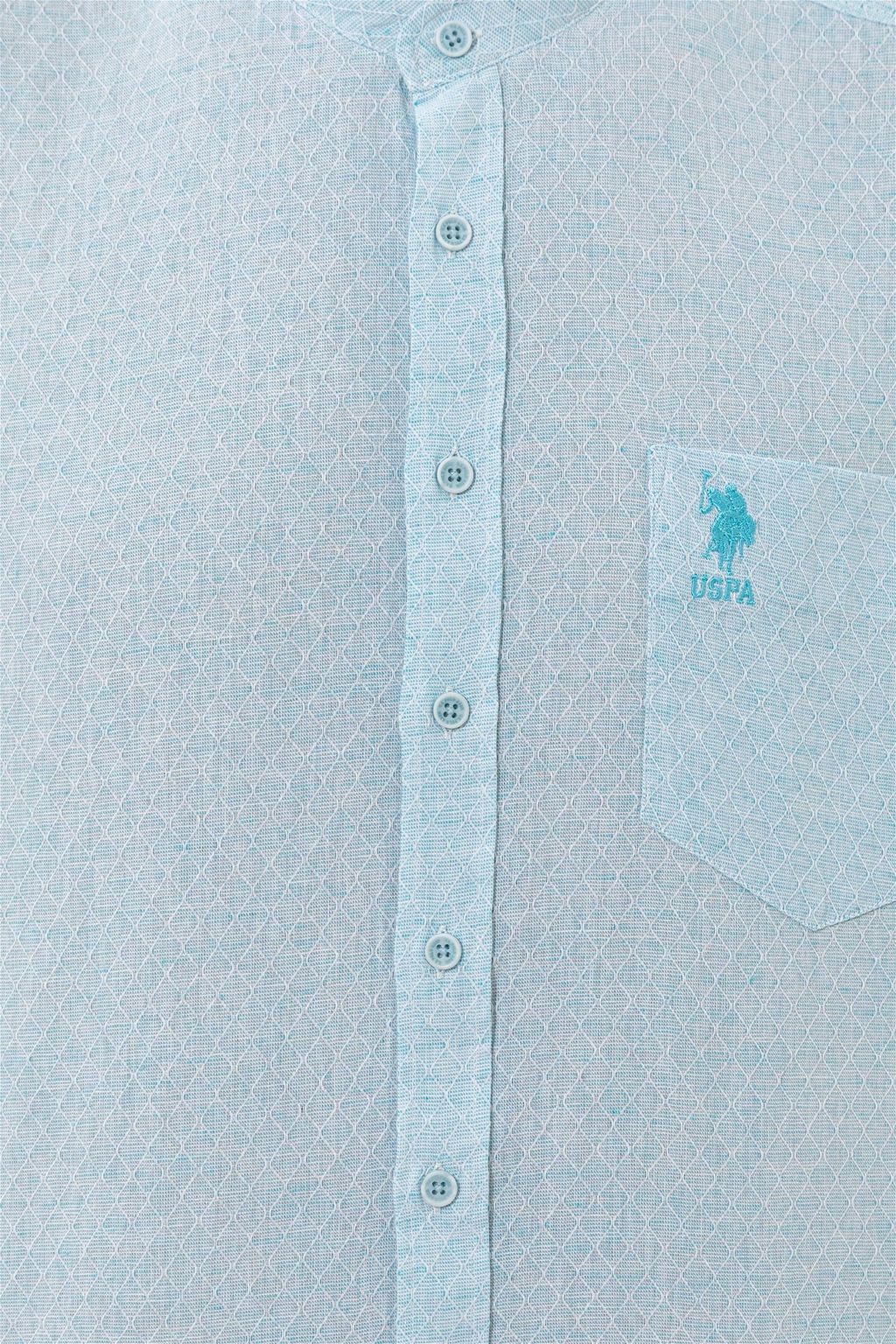 U. S. Polo Assn / Мужская бирюзовая рубашка с длинным рукавом - U.s. polo assn фото 6
