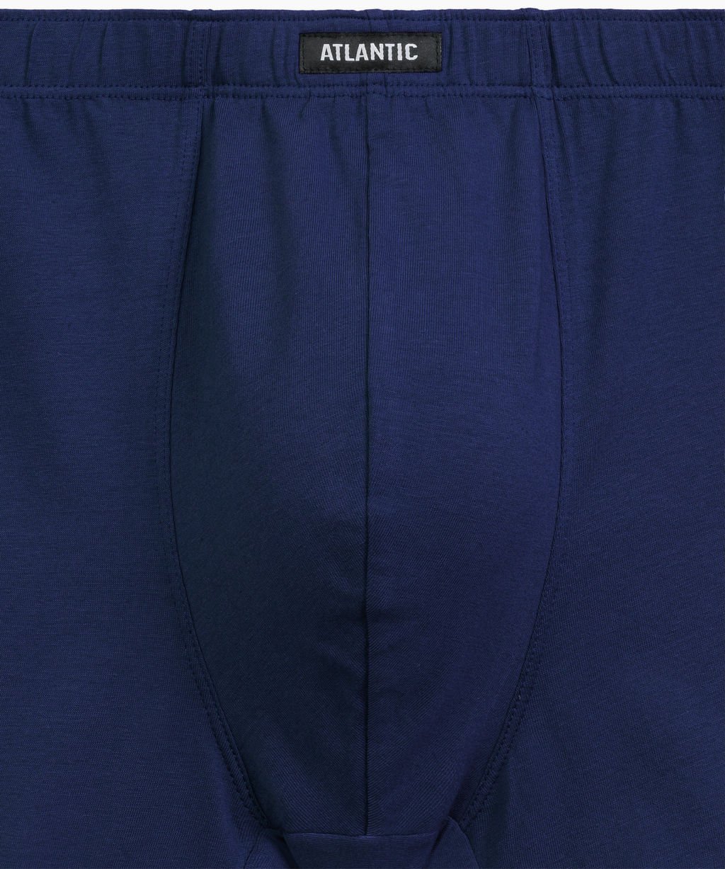 ATLANTIC 3MH-220 Трусы шорты Navigation - набор 3 шт. черный + темно-голубой + черный  фото 5