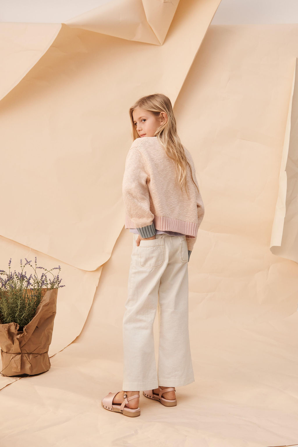 PANTAL?N FLARE PESPUNTES LIMITED EDITION / Crudo claro - Zara фото 3