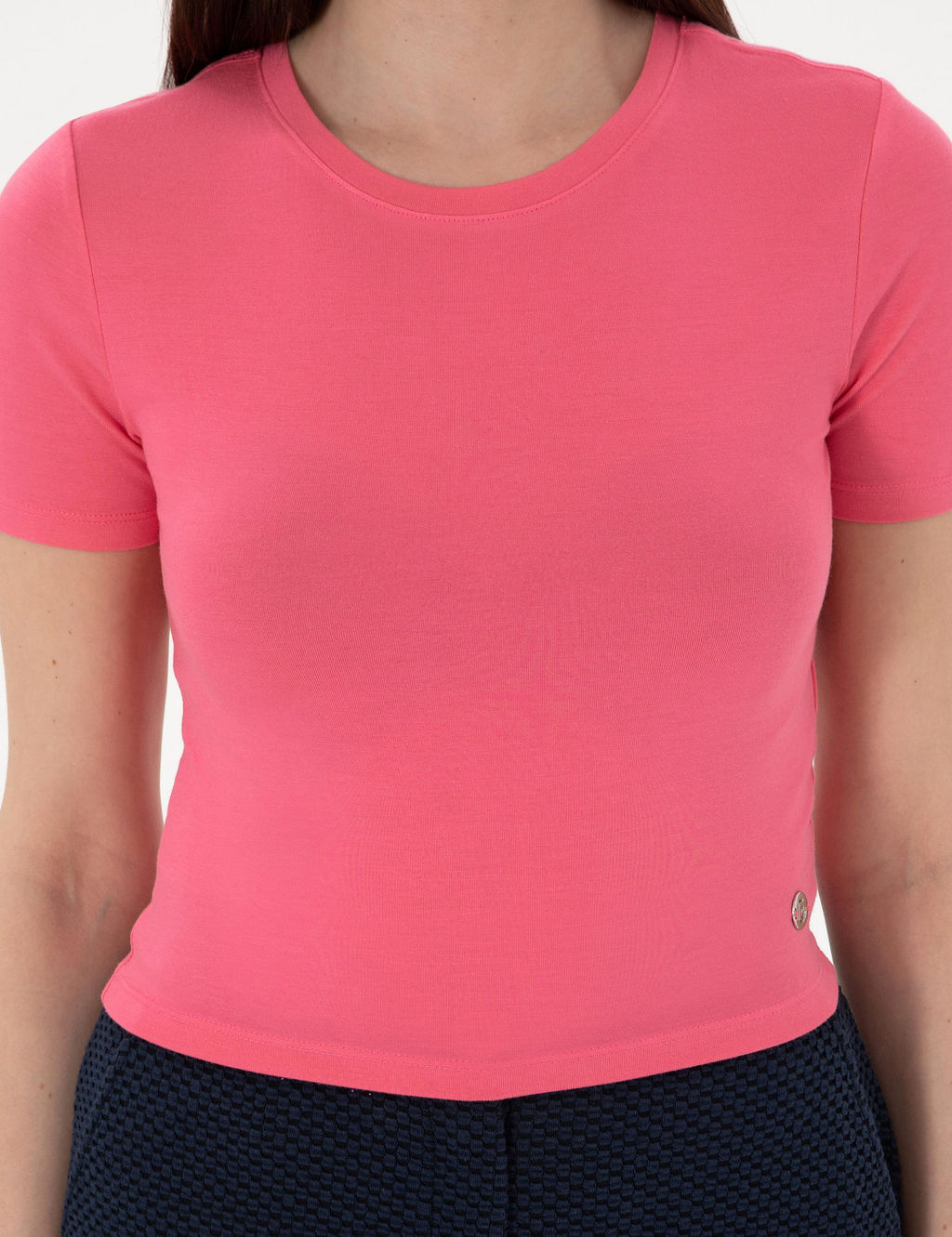 Pembe Regular Fit Crop Ti__rt - Pierre cardin фото 6