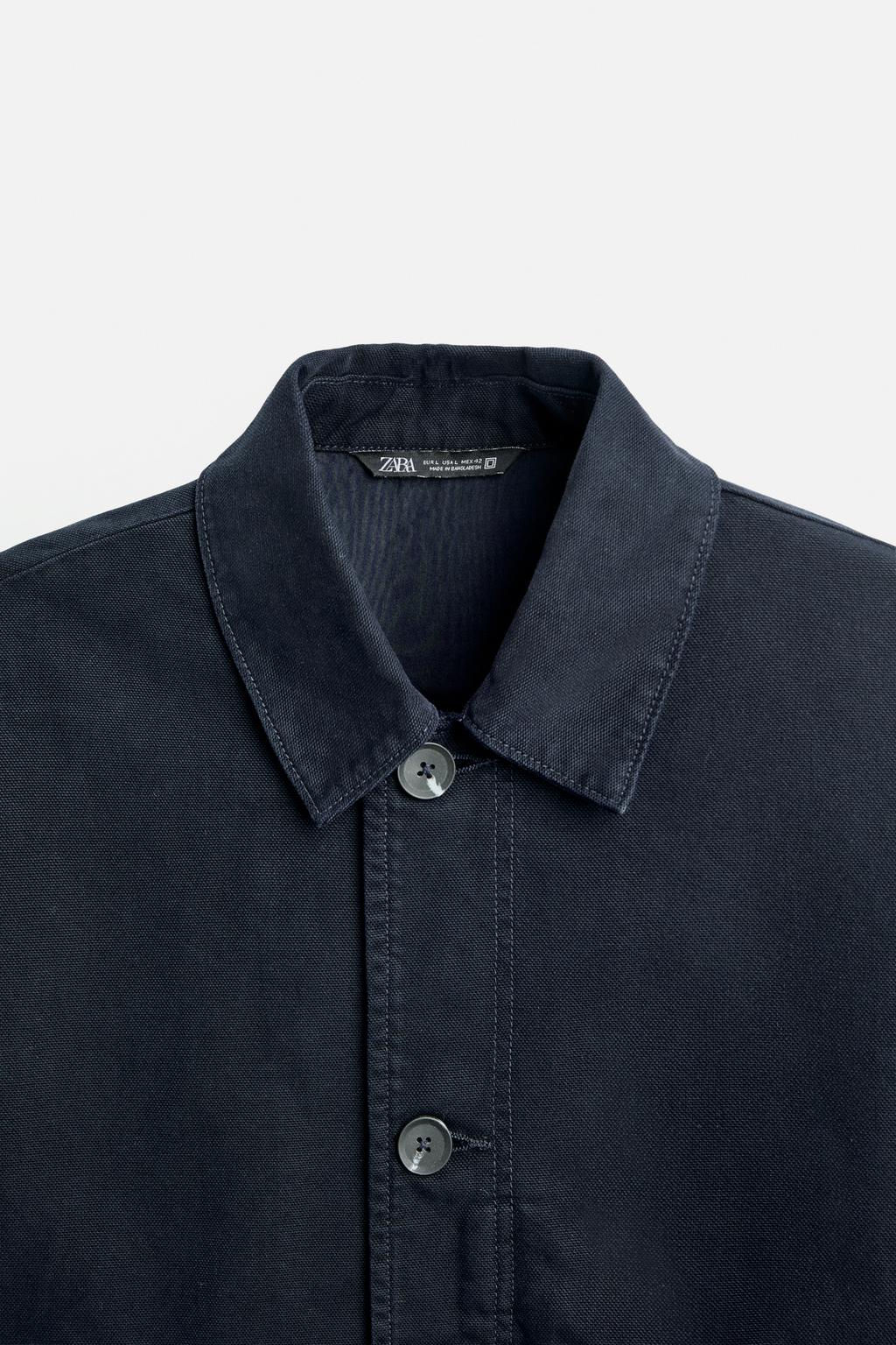TEXTURED CANVAS JACKET - Zara фото 10