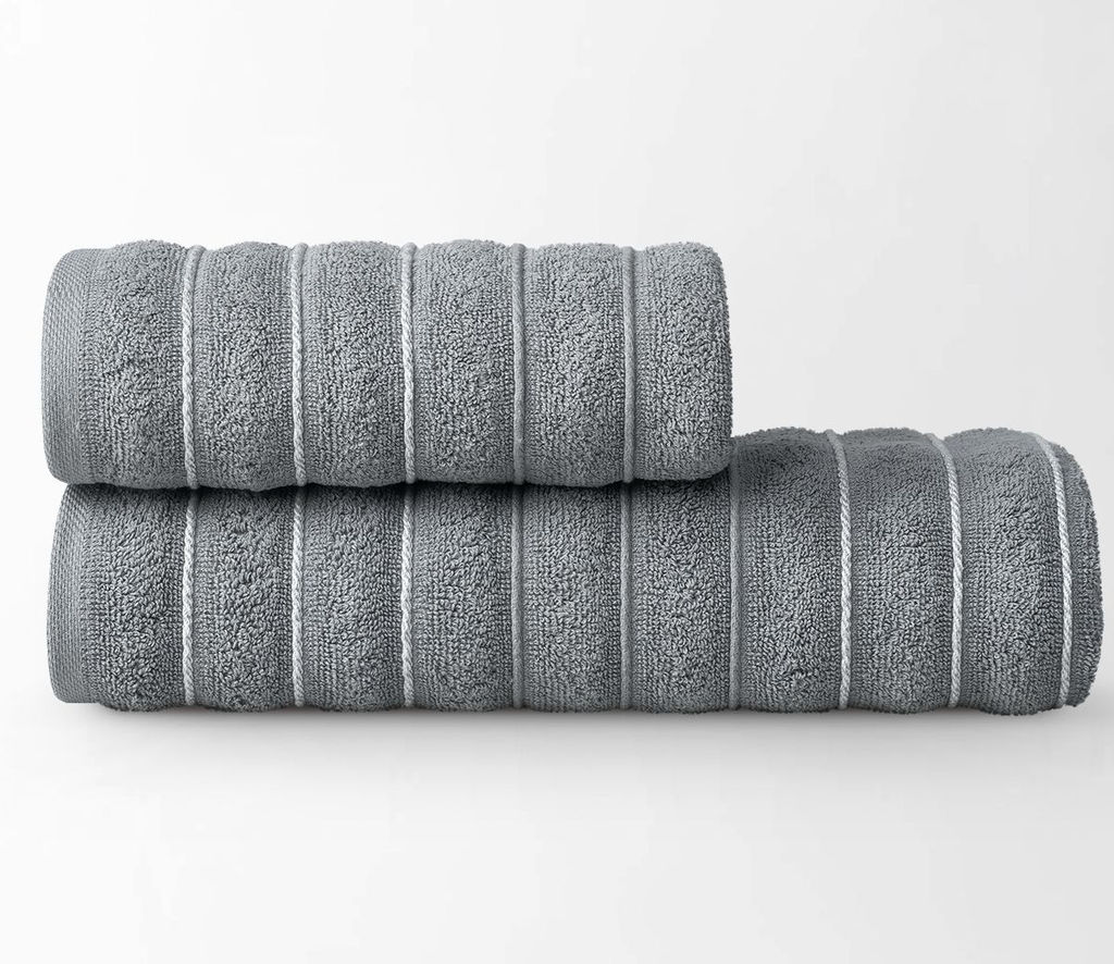 -10% Полотенце Люкс 70х140 см Серый - Ecotex фото 3