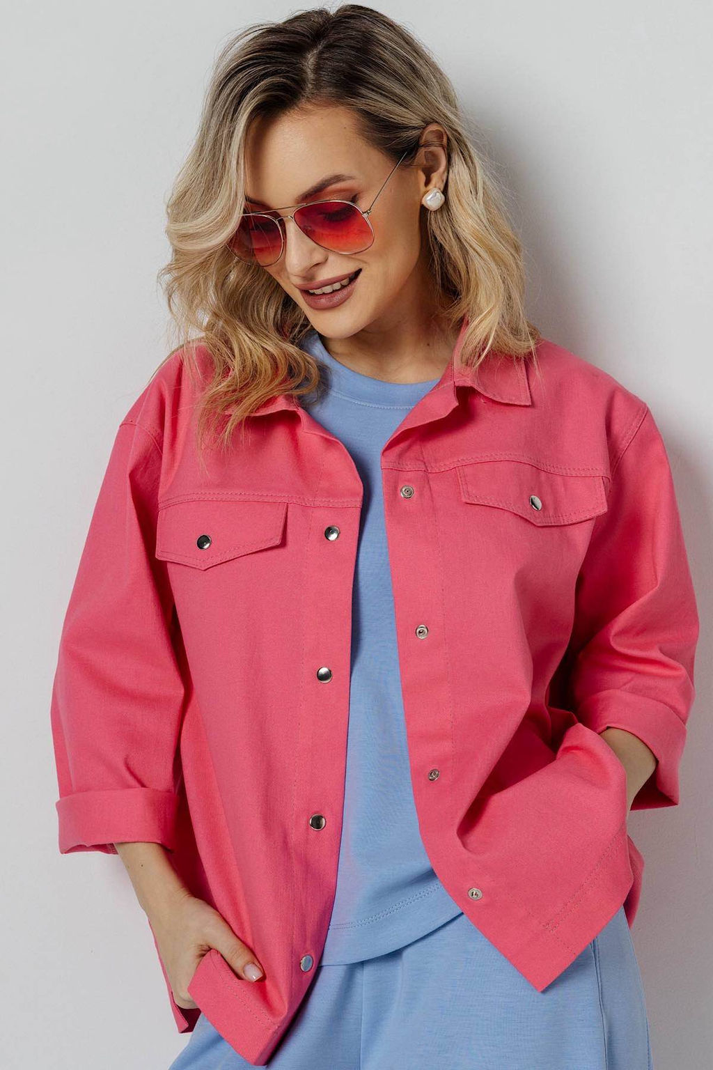 Жакет женский 4281/31/Ярко-розовый