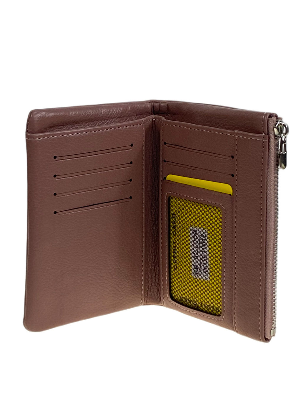 Женское портмоне из искусственной кожи, цвет тёмная пудра - Greta фото 2