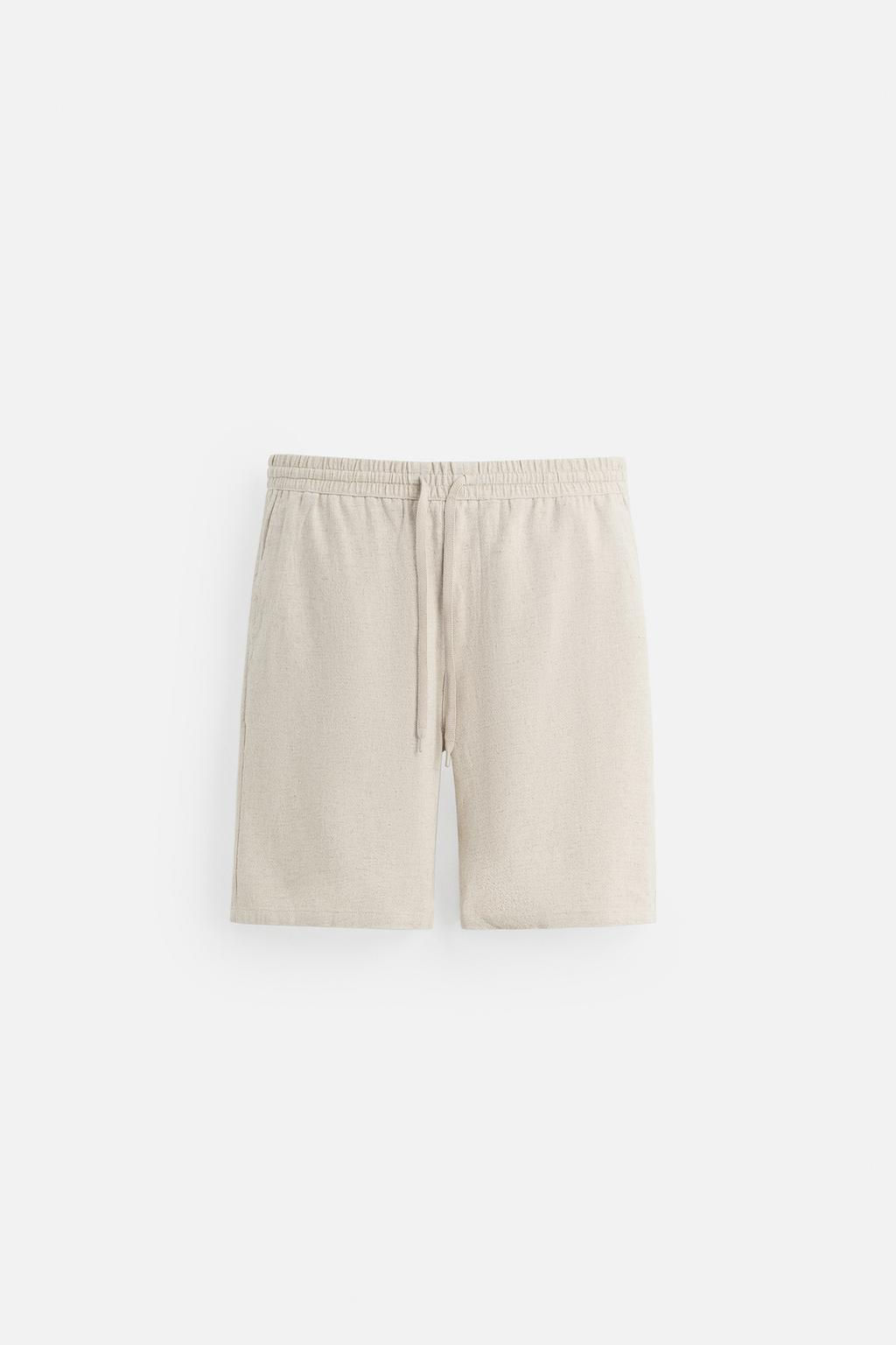 LINEN - VISCOSE BERMUDA SHORTS - Zara фото 8