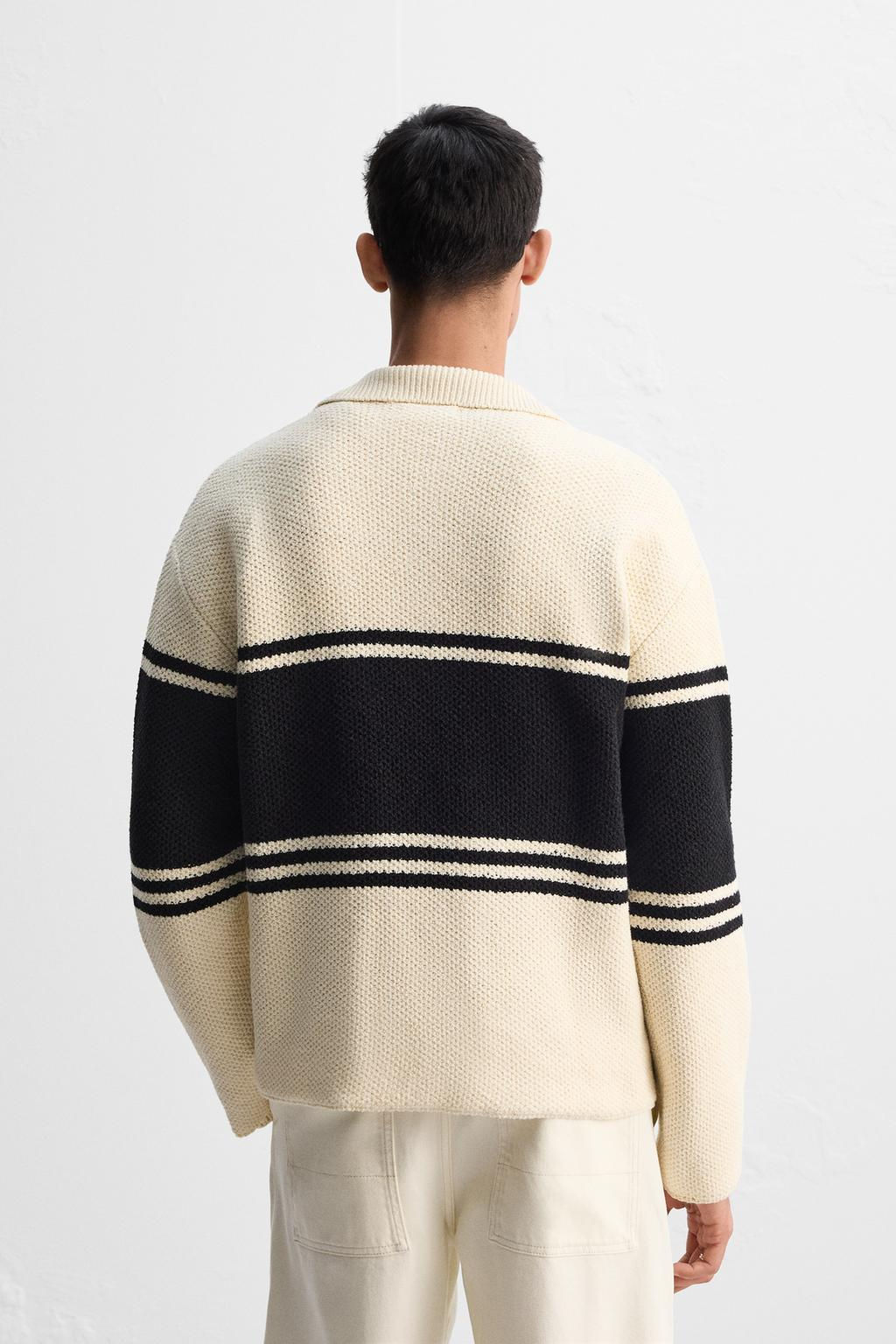 STRIPED KNIT LIMITED EDITION POLO SHIRT - Zara фото 3