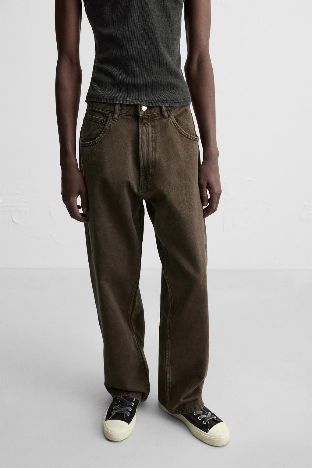 FADED BAGGY-FIT JEANS - Zara фото 6