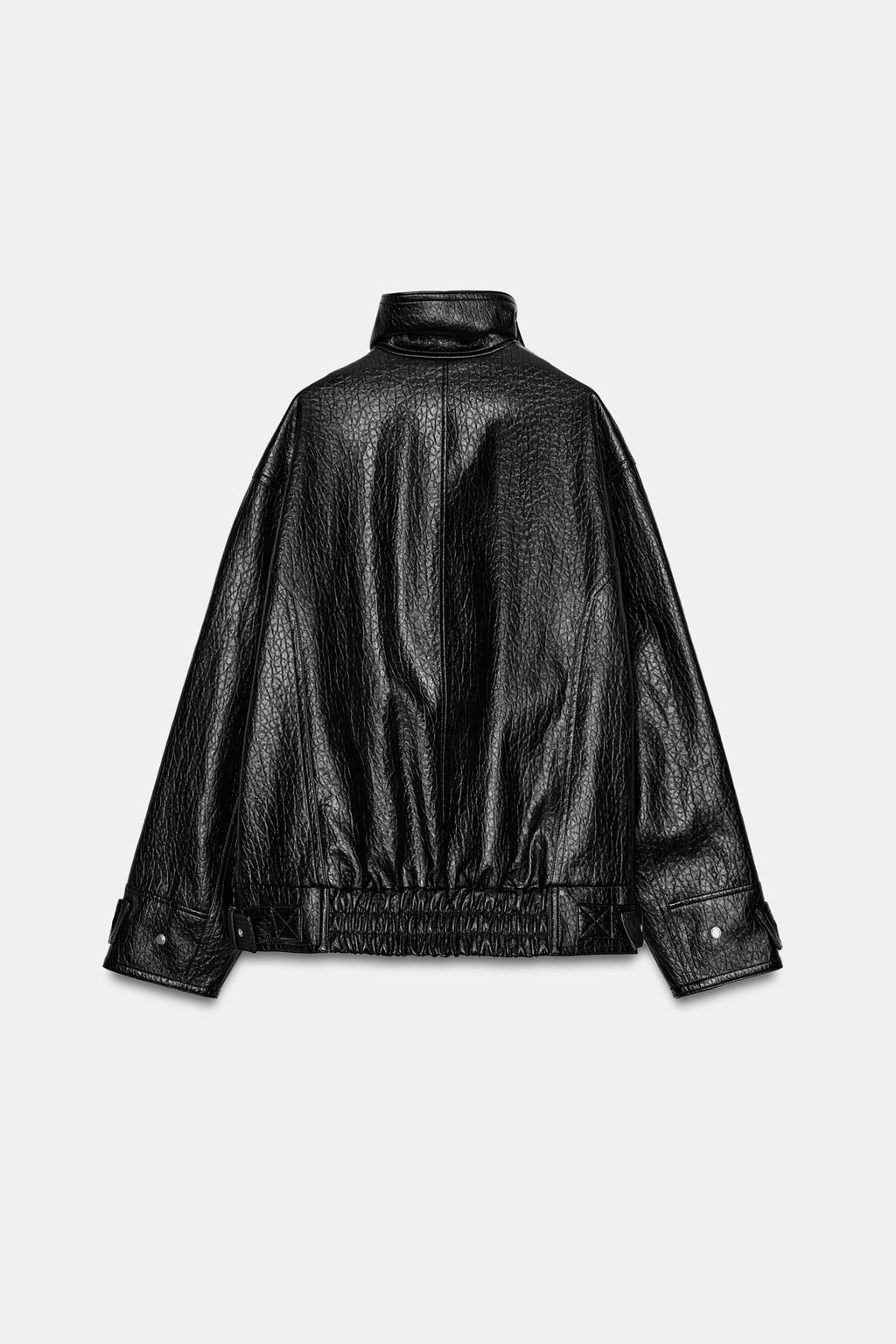 CHAQUETA EFECTO PIEL ZW COLLECTION / Negro - Zara фото 4