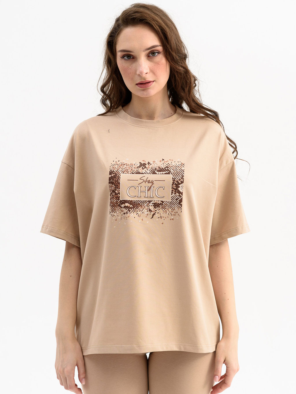 94% хлопок Футболка женская Оверсайз.Шик - Оптима фото 3