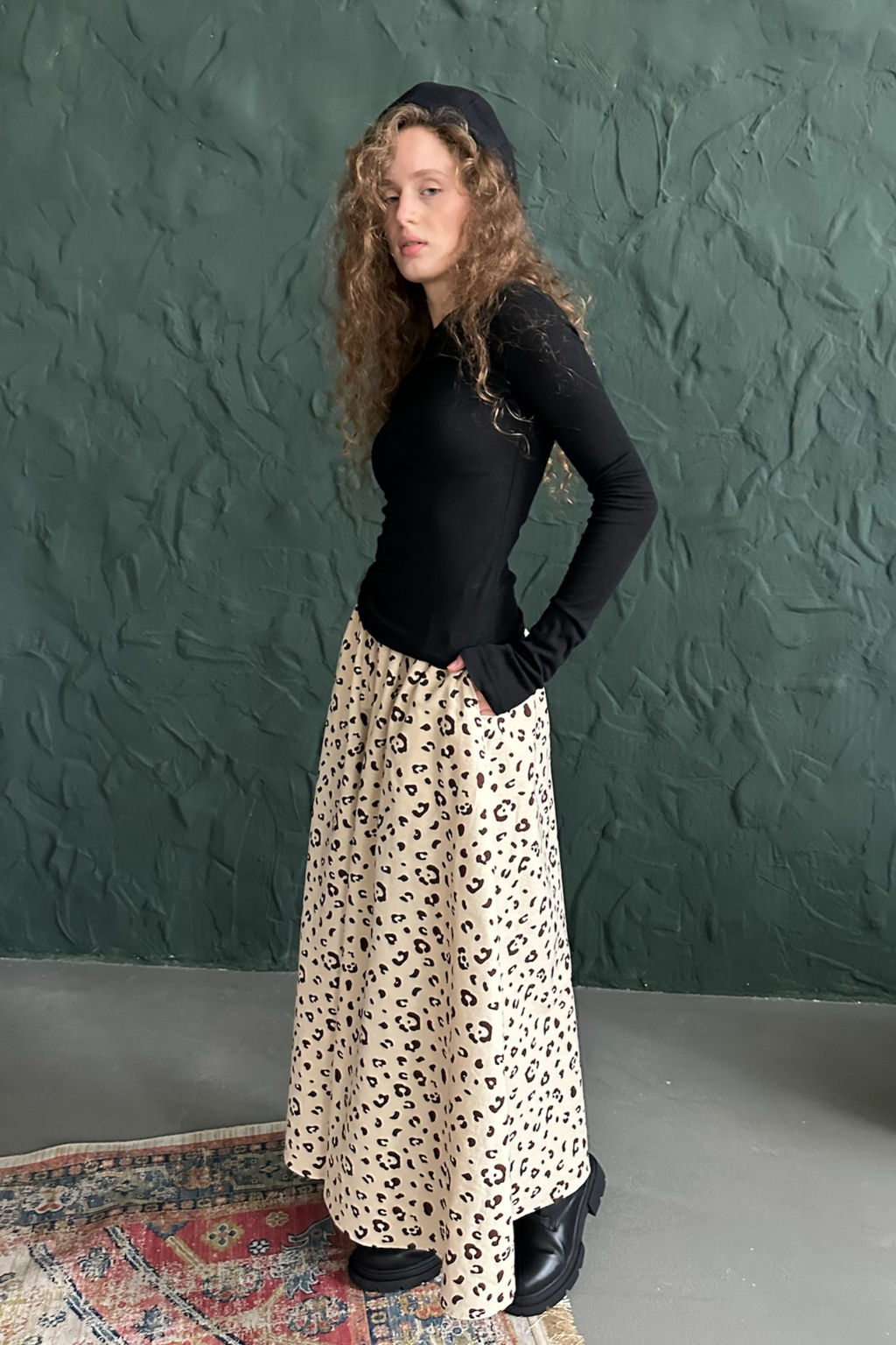 Юбка женская NATURE087/02/Бежевый, коричневый - M&G all natural фото 6