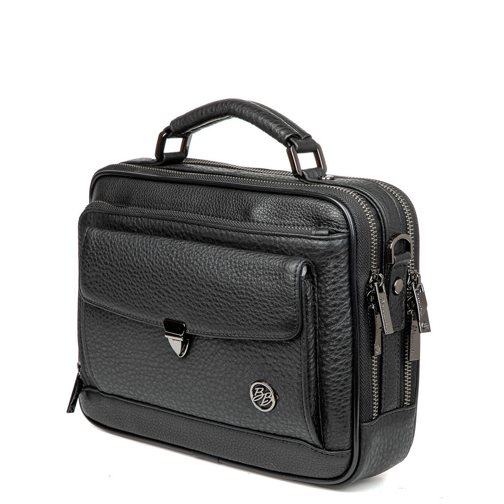 Мужская кожаная сумка - Barcelo biagi фото 2