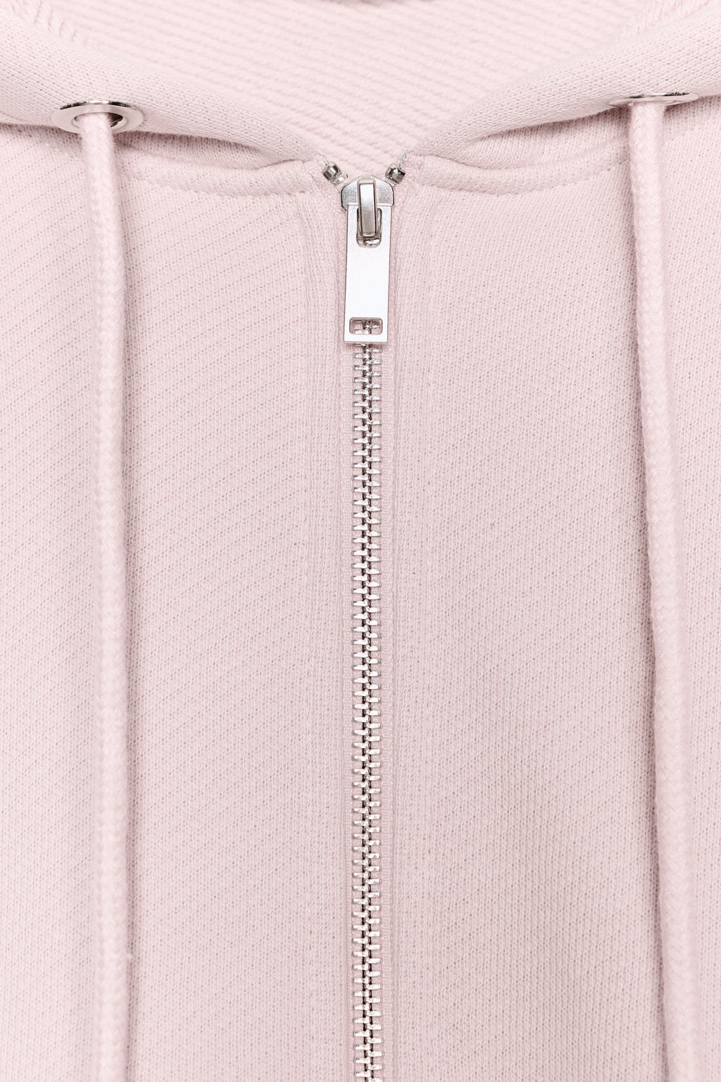 SUDADERA CROPPED CAPUCHA / Rosa palo