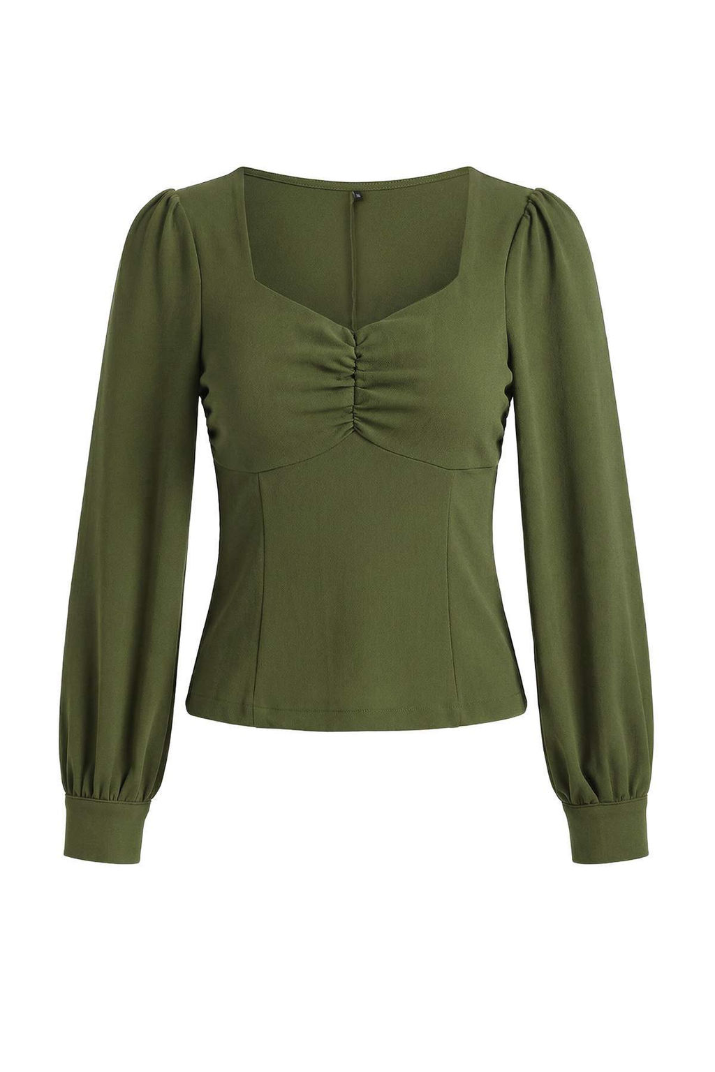 Haki Buzgu Detayl? Dokuma Bluz TWOAW23BZ00633 B