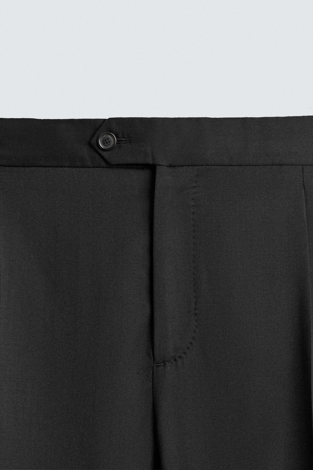 PANTAL?N PLIEGUES TRAJE 100% LANA / Negro - Zara фото 7
