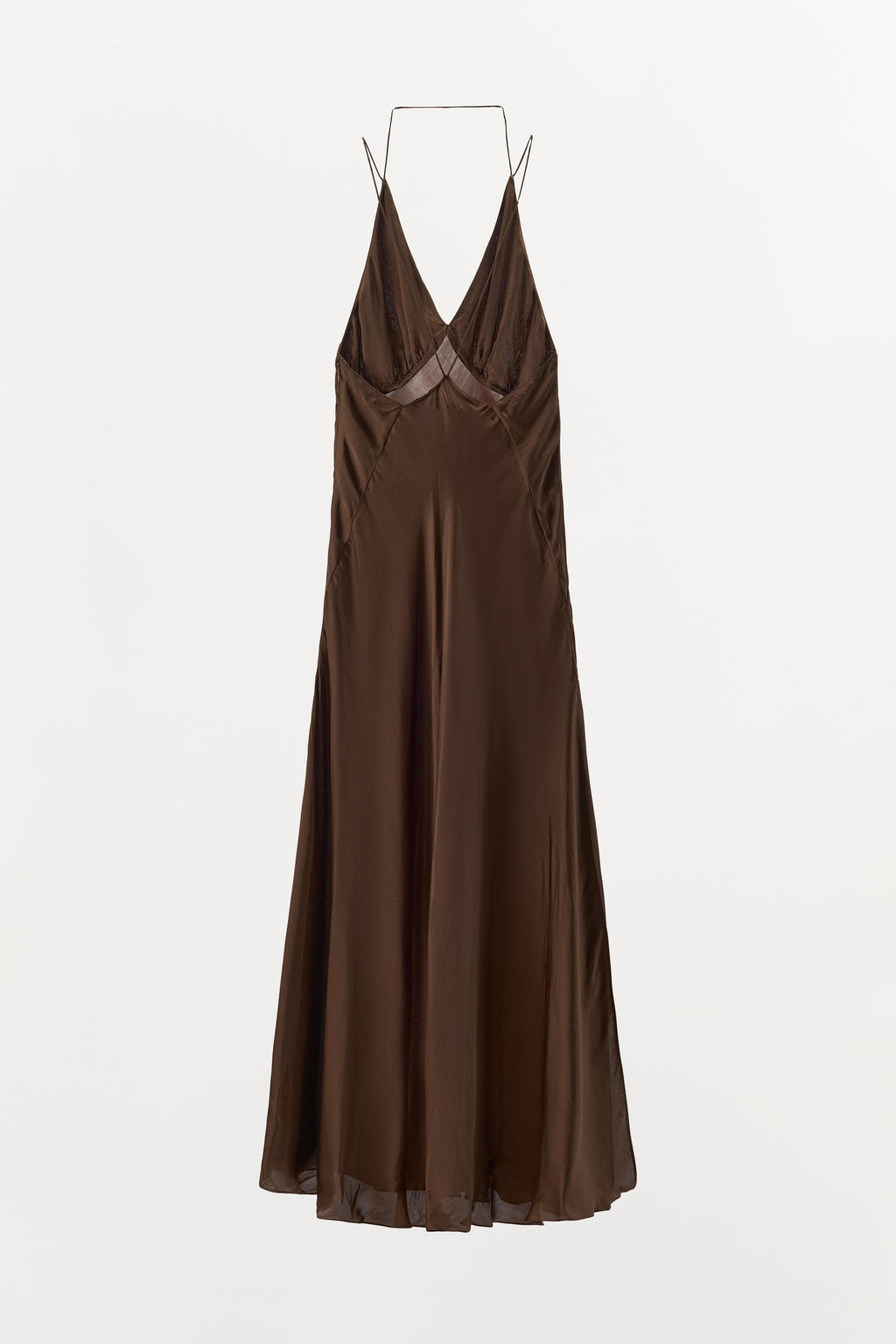 SATIN DRESS WITH LOW-CUT BACK