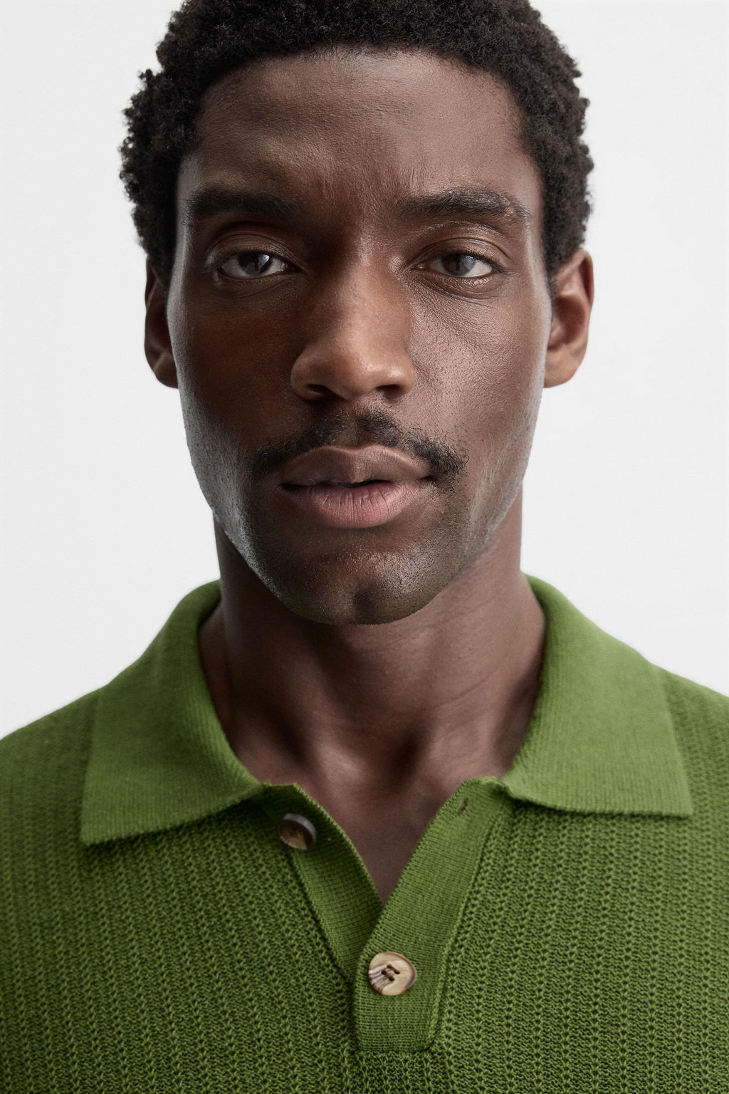 TEXTURED KNIT POLO SHIRT - Zara фото 5