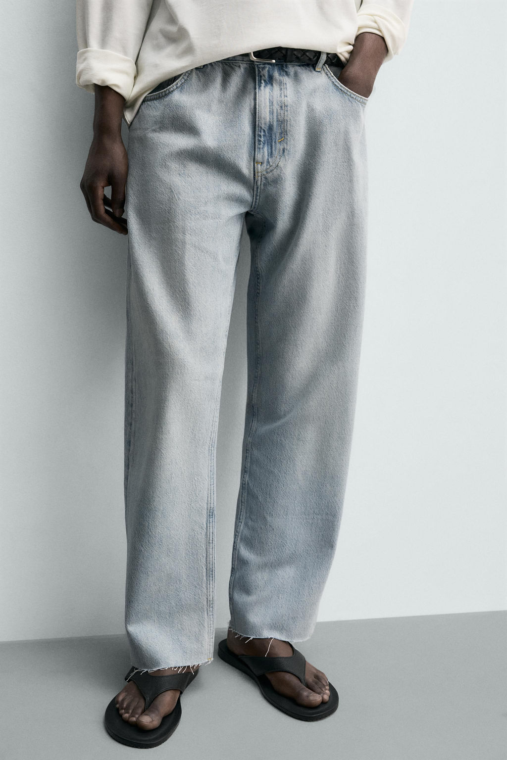 JEANS STRAIGHT FIT / Azul claro - Zara фото 5