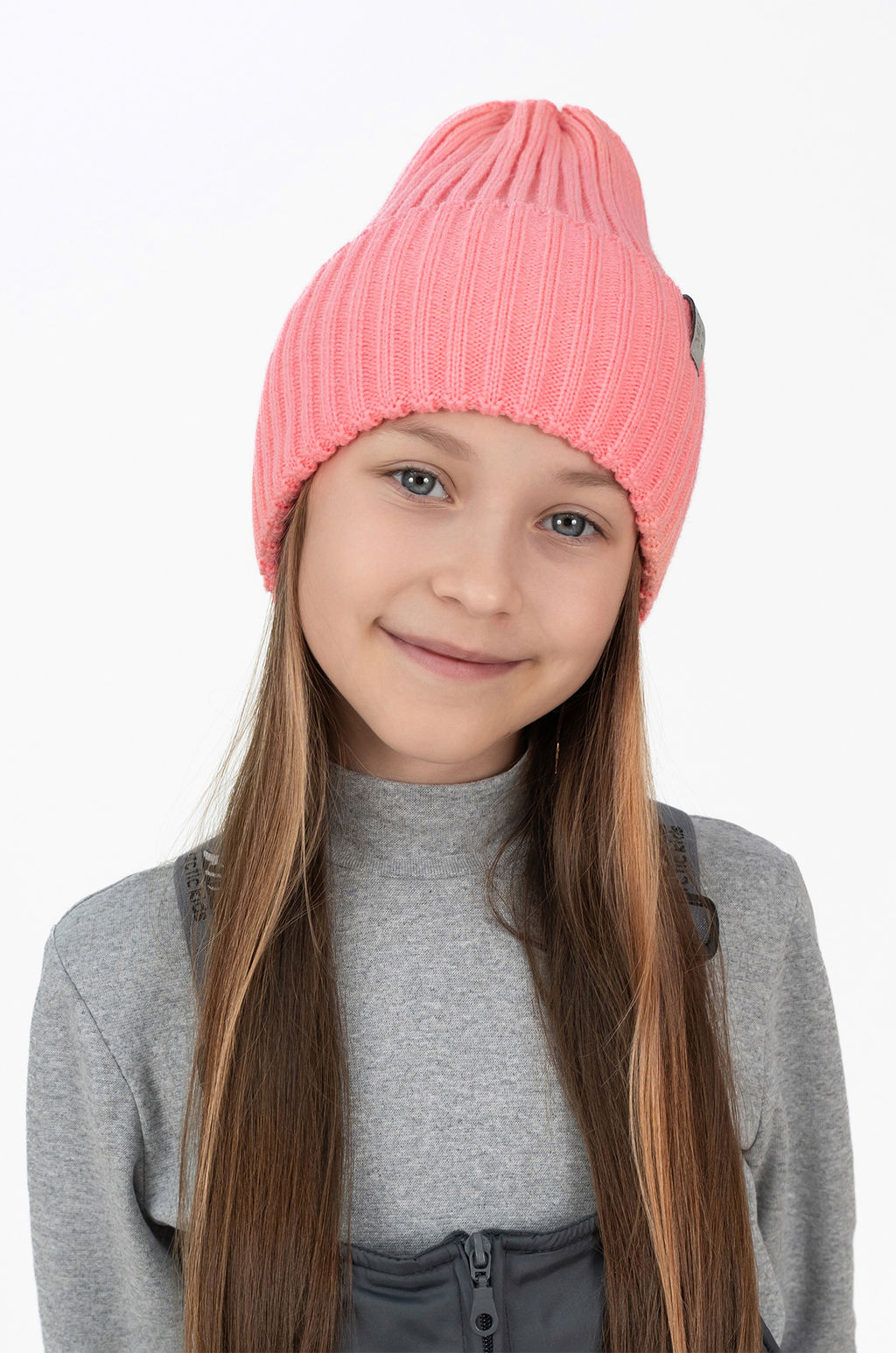 Шапка вязаная детская фламинго Ш-120 (56-58)