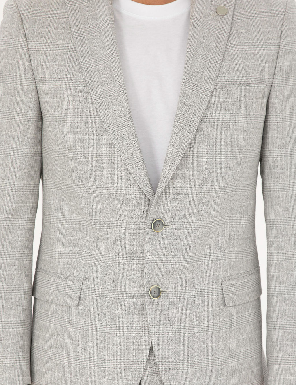 Gri Ex. Slim Fit Tak_m Elbise