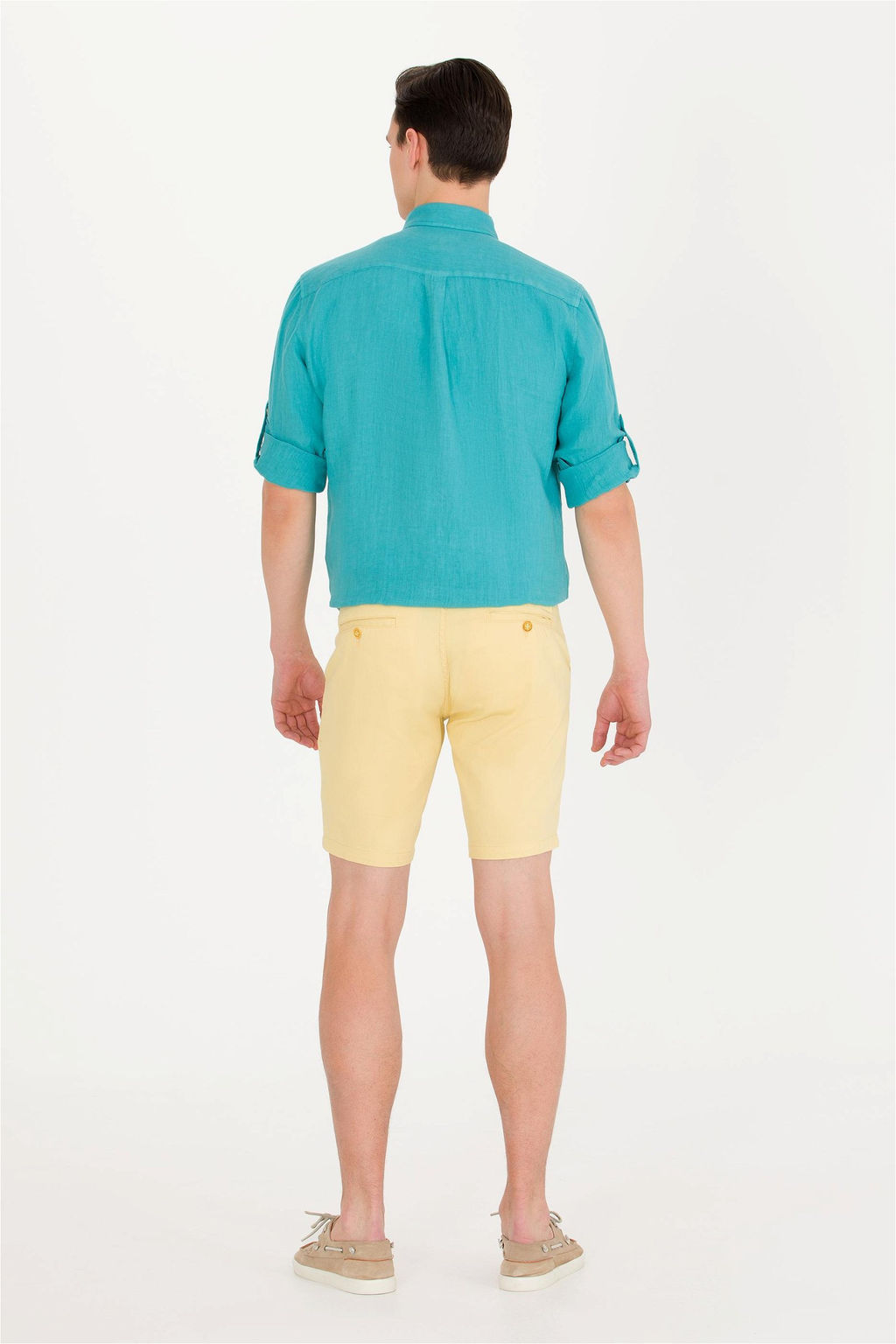 U. S. Polo Assn Мужские желтые тканые шорты - U.s. polo assn фото 11