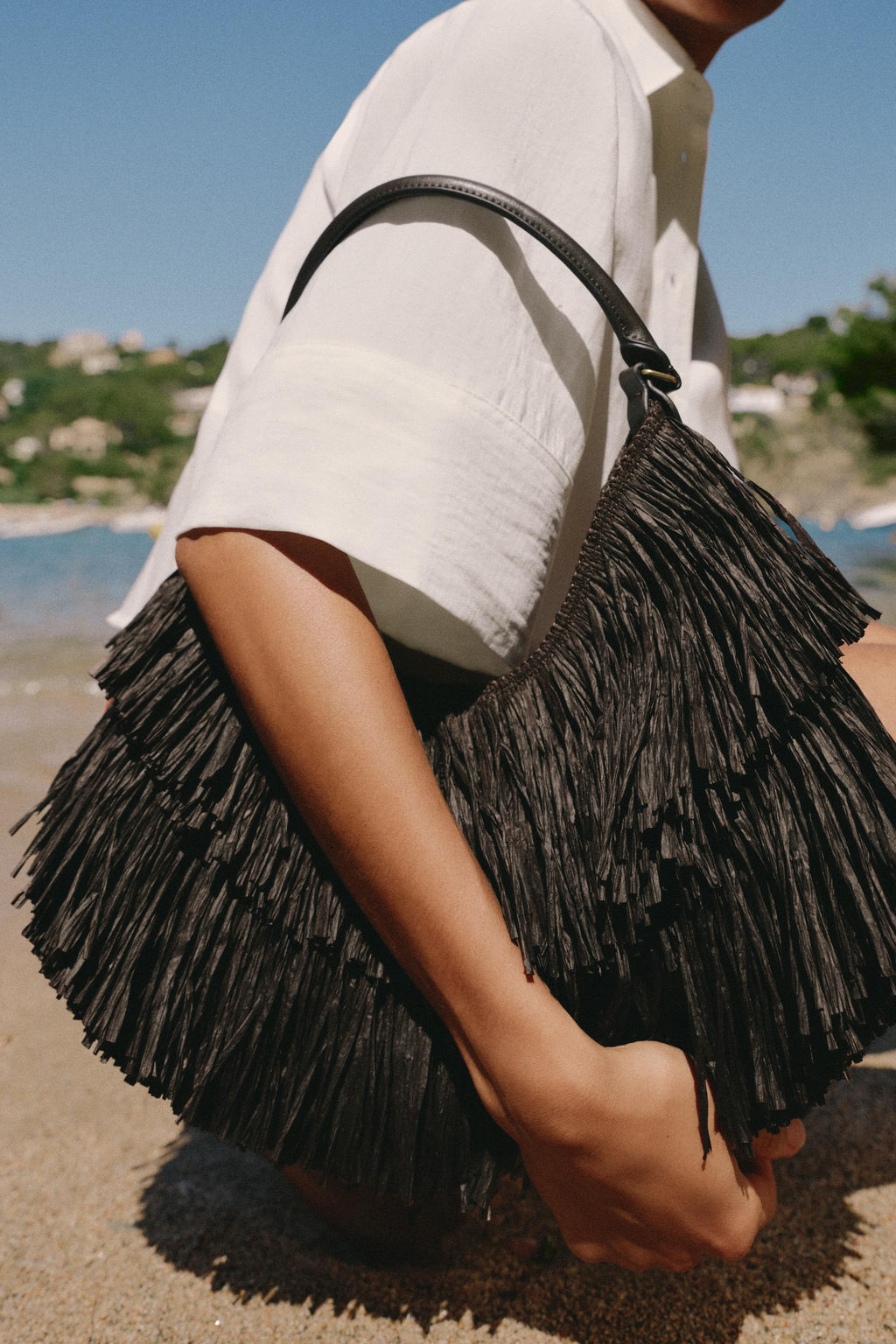 BOLSO FLECOS / Chocolate - Zara фото 2
