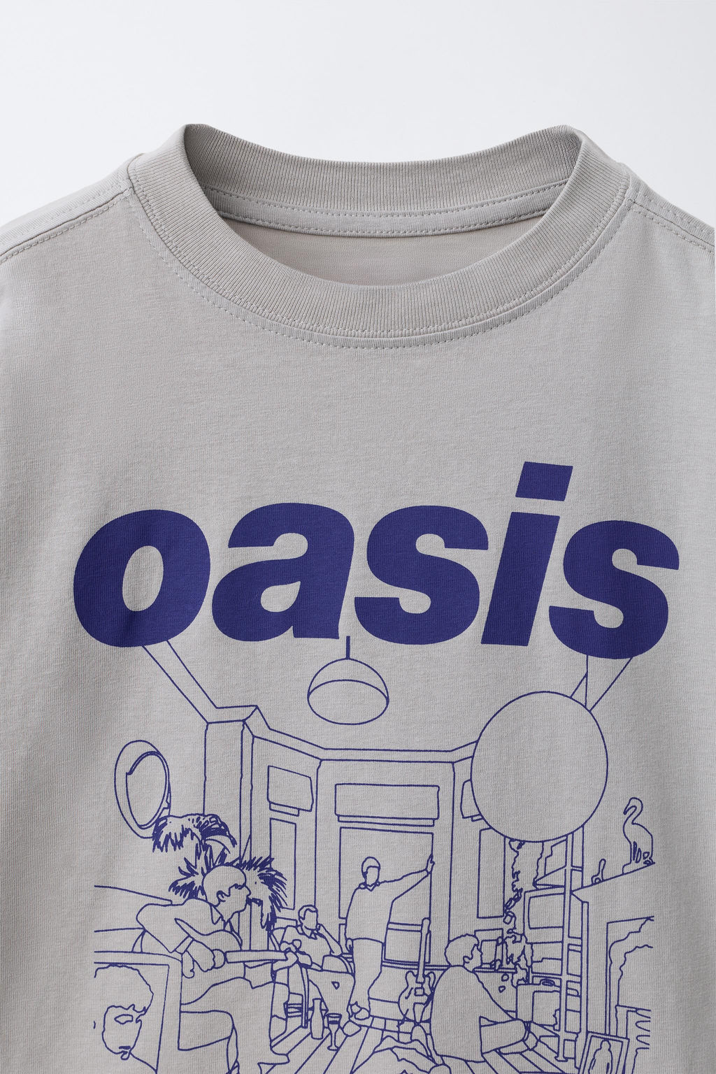 CAMISETA ESTAMPADO OASIS ® / Gris - Zara фото 3