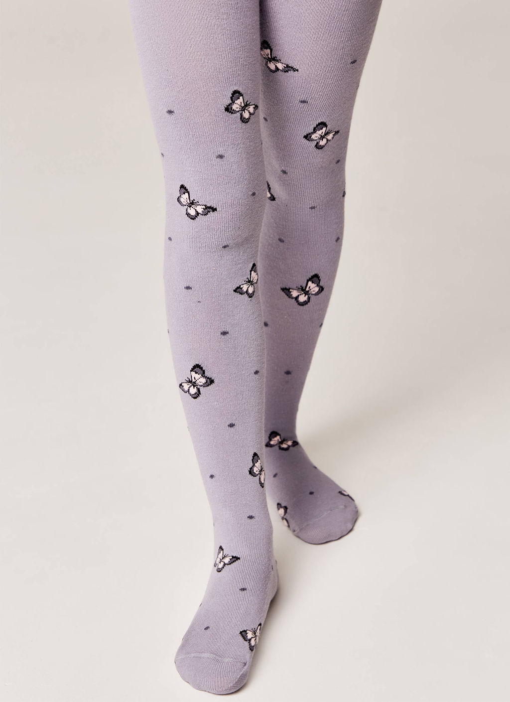 БРЕСТСКИЕ 3280 SCHOOL КОЛГОТКИ ДЕТСКИЕ (рисунок) СЕРО-СИРЕНЕВЫЙ - Conte elegant фото 3