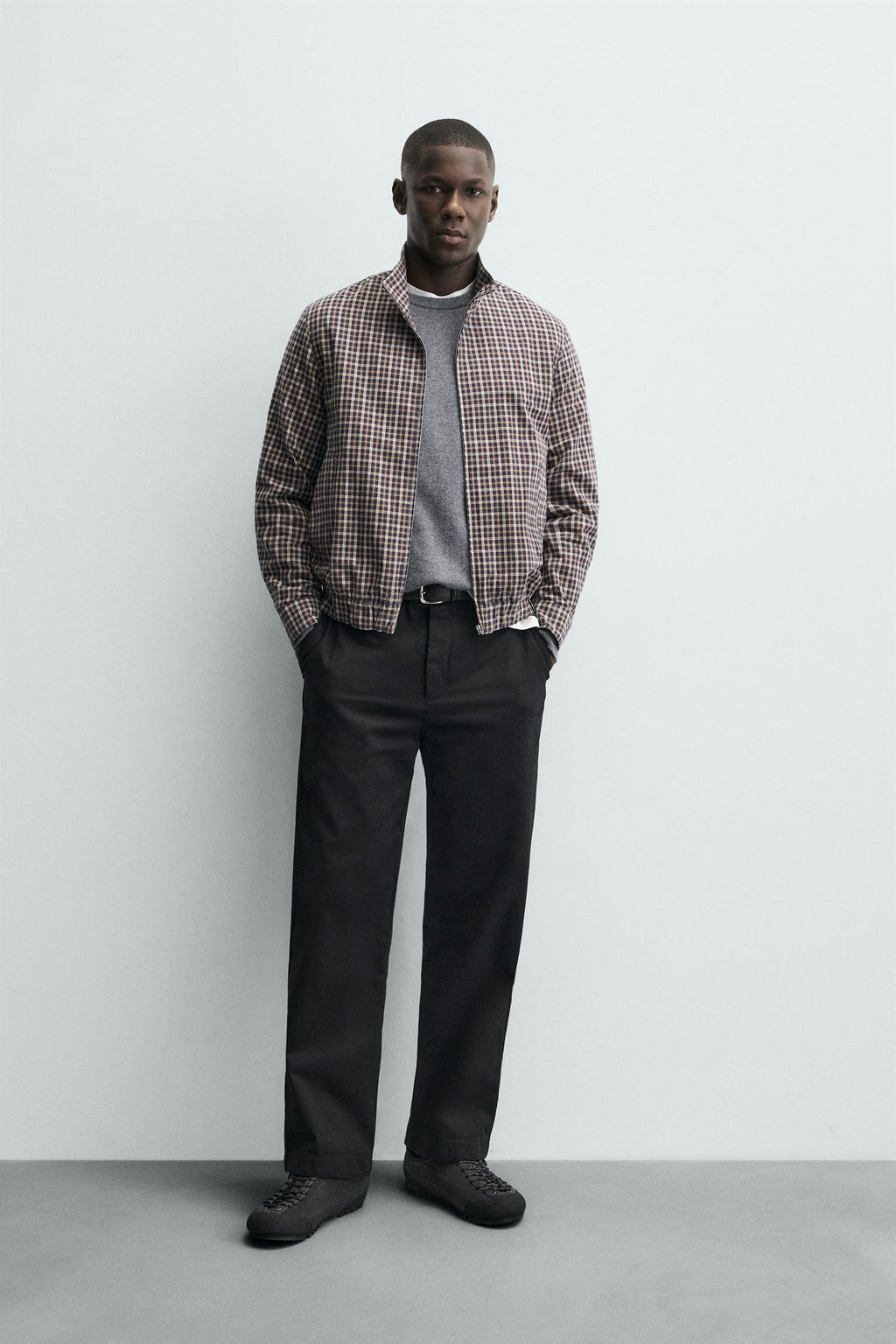 CHECKED BOMBER JACKET - Zara фото 9