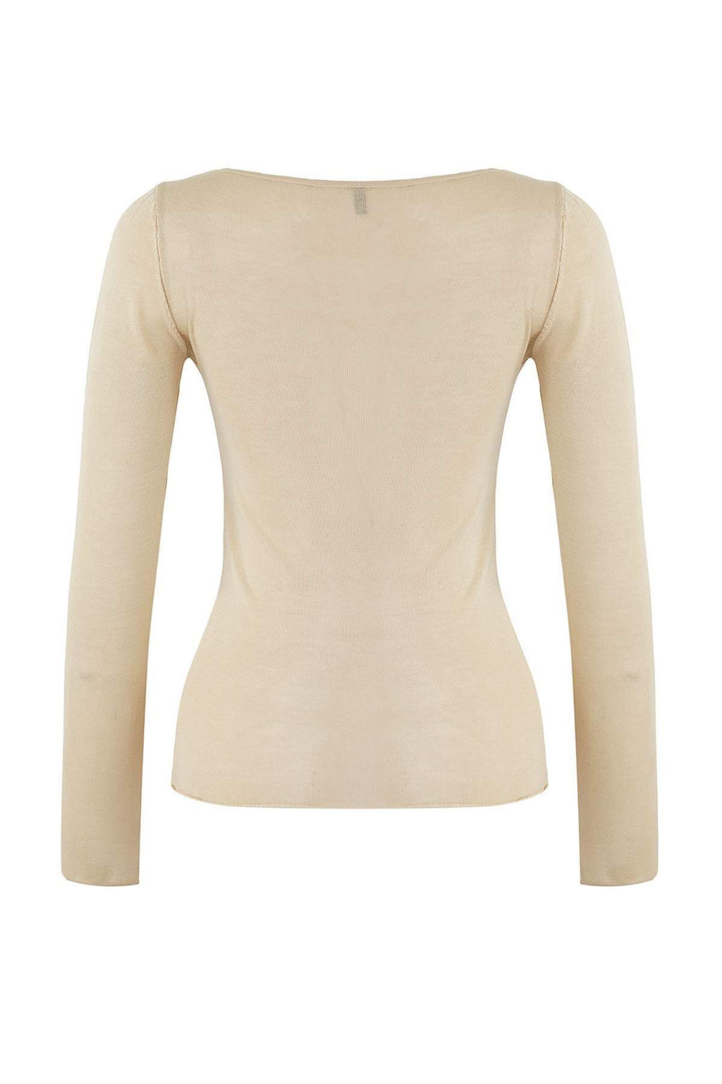 Wardrobe Essentials Bej Basic Ince Triko Kazak | TWOAW26KZ00112 - Trendyolmilla фото 6