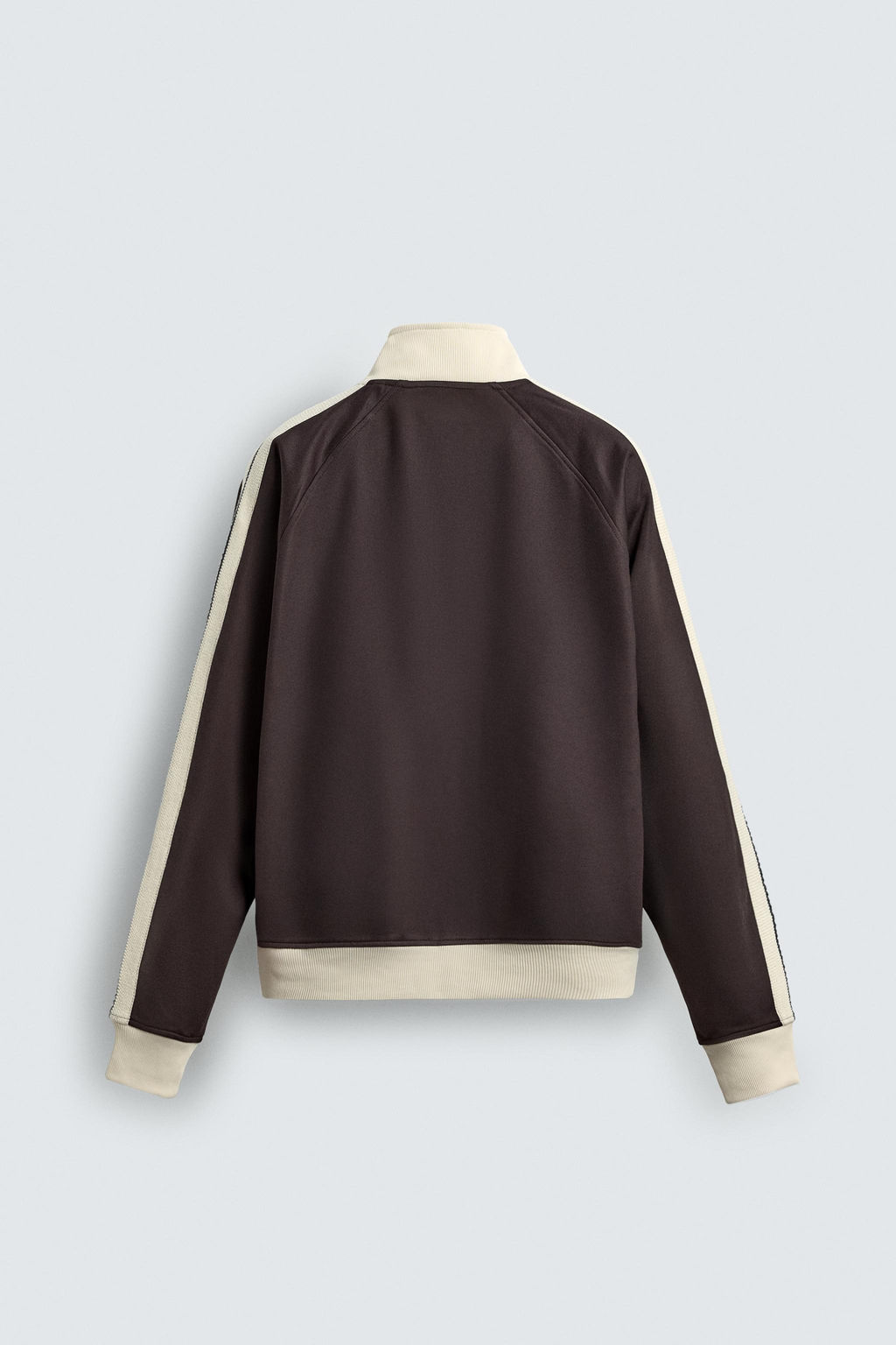 SUDADERA BANDAS CREMALLERA / Granate oscuro - Zara фото 8