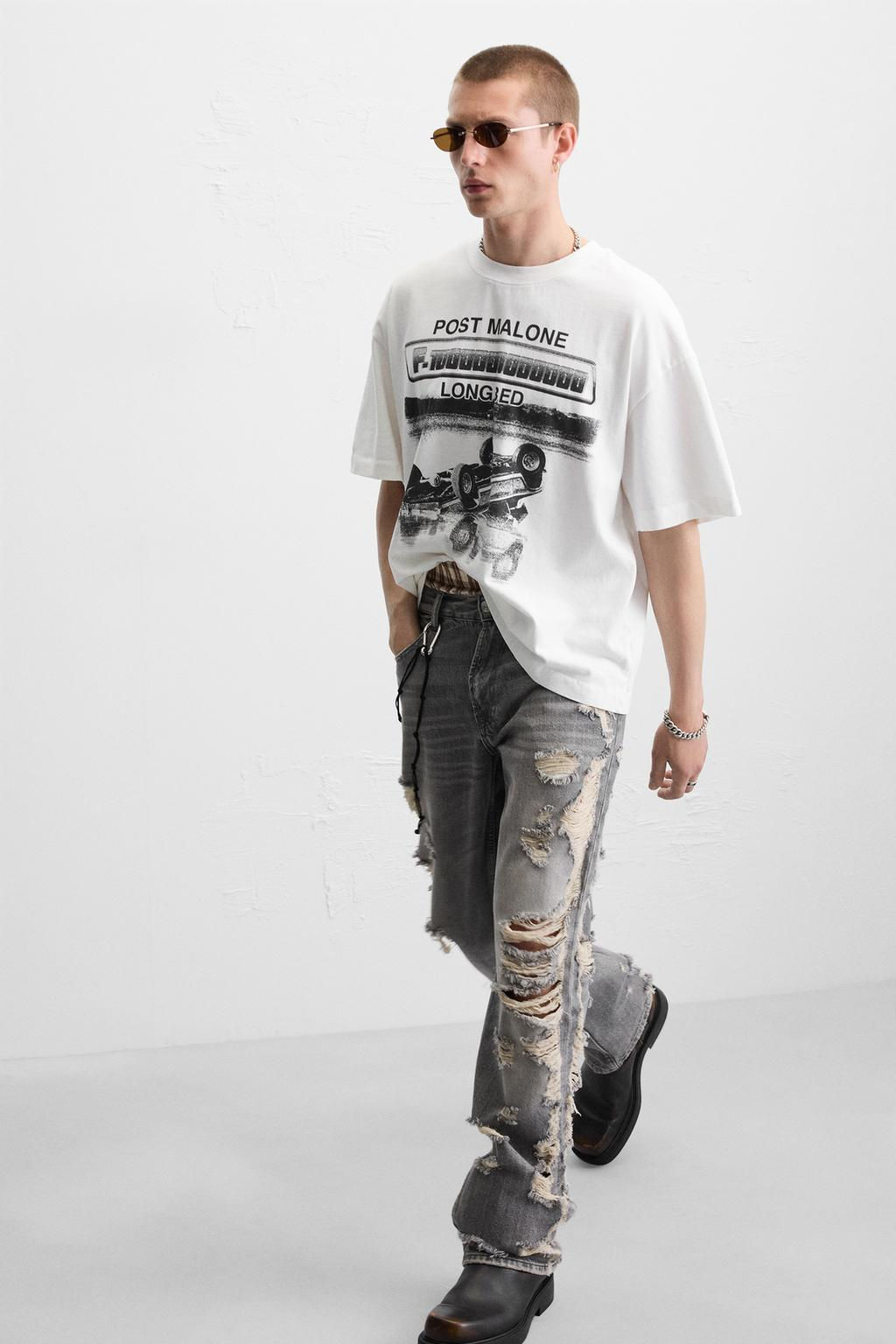 POST MALONE GRAPHIC T-SHIRT - Zara фото 13