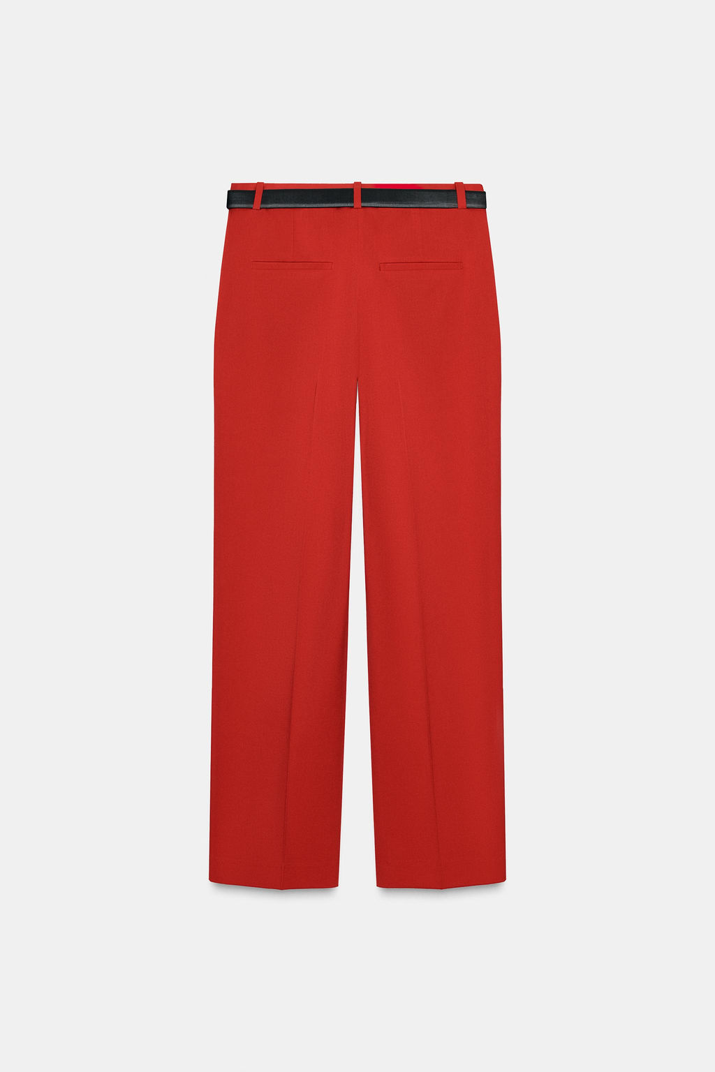 STRAIGHT-LEG TROUSERS WITH BELT - Zara фото 6
