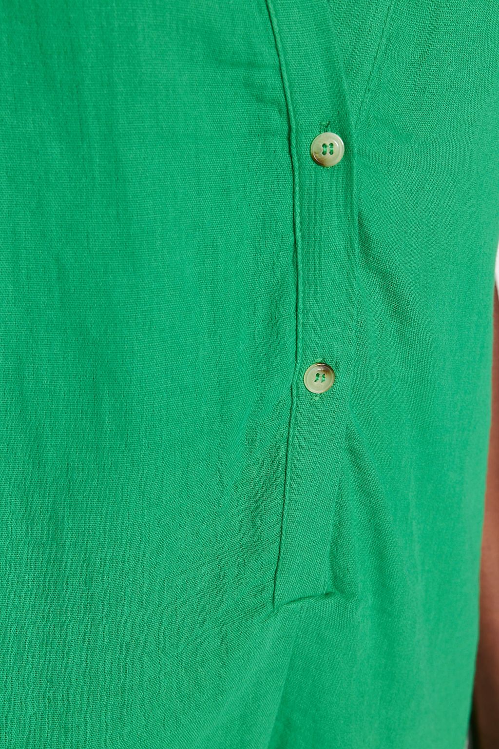 Yesil Genis Kal?p Dokuma Muslin Plaj Tulum TBESS23TU00001