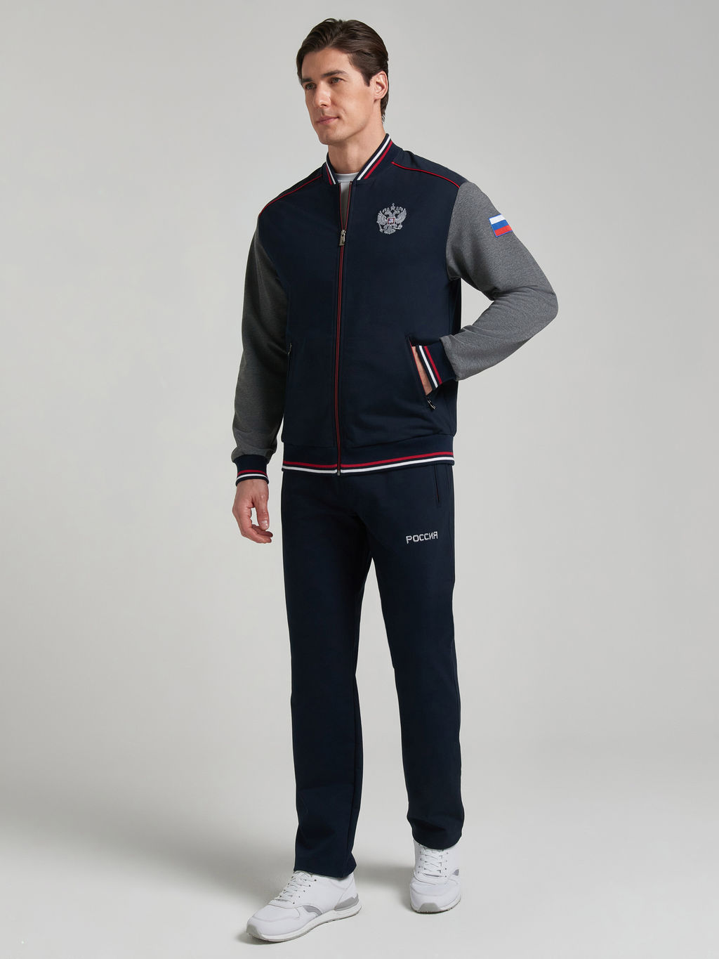 Спортивный костюм мужской RUSSIA 11M-RT-1751 - Addic фото 2
