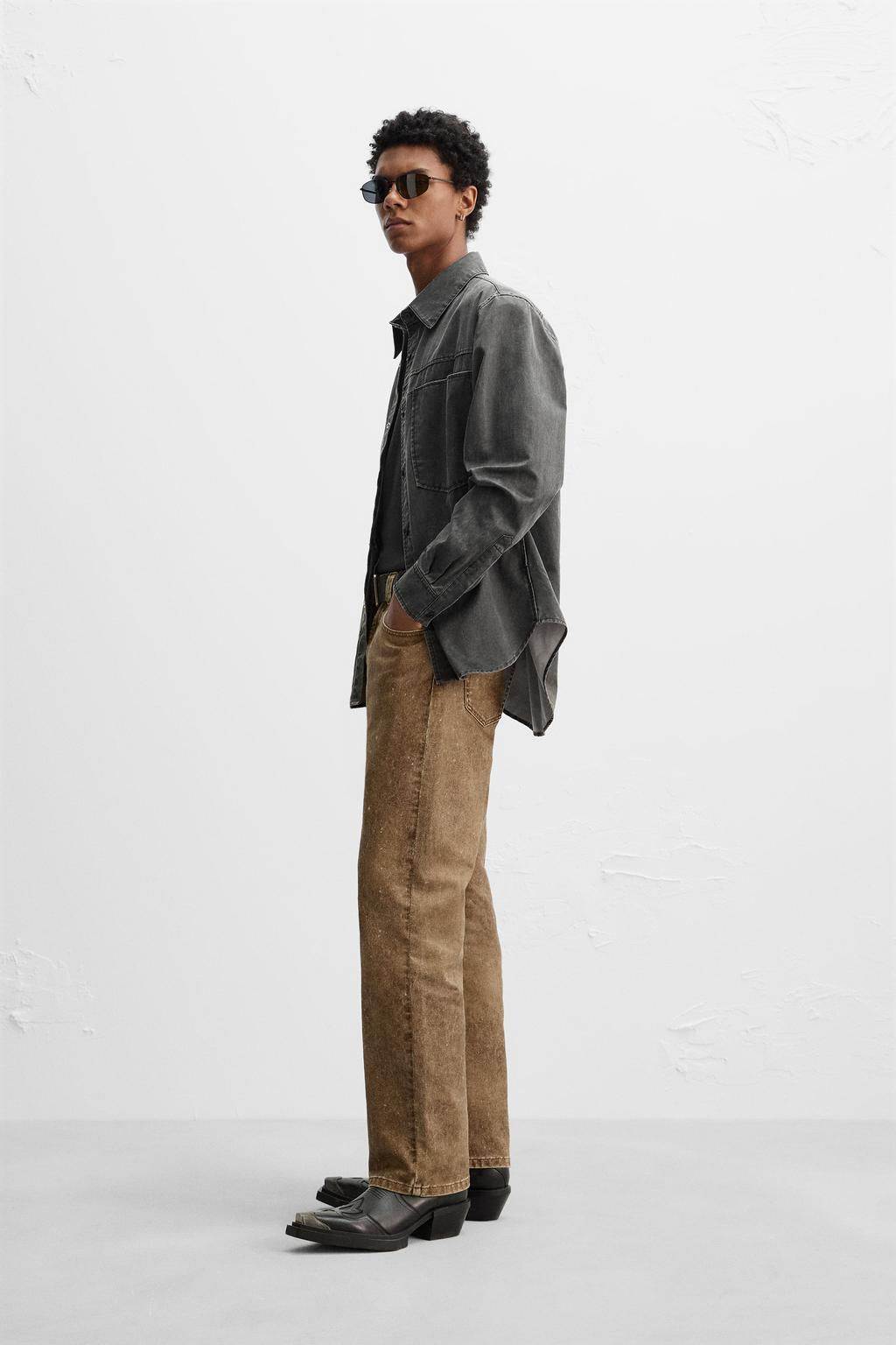 WAXED OVERSHIRT - LIMITED EDITION - Zara фото 6