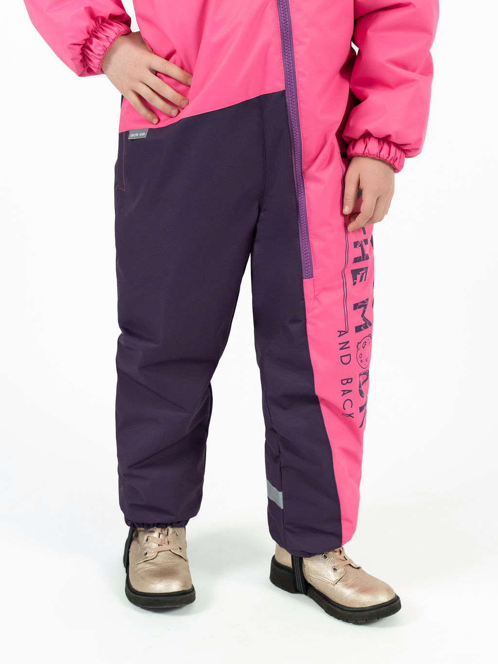 Комбинезон детский евро зима фиолетовый