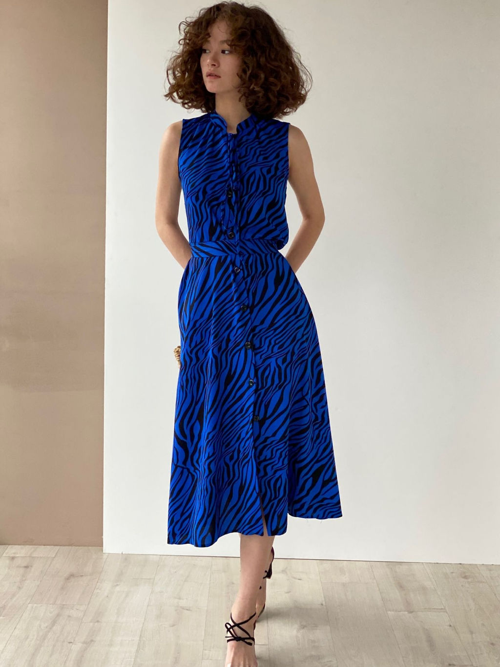 Платье, как из к/ф Красотка, синее с принтом - Martichelli фото 26