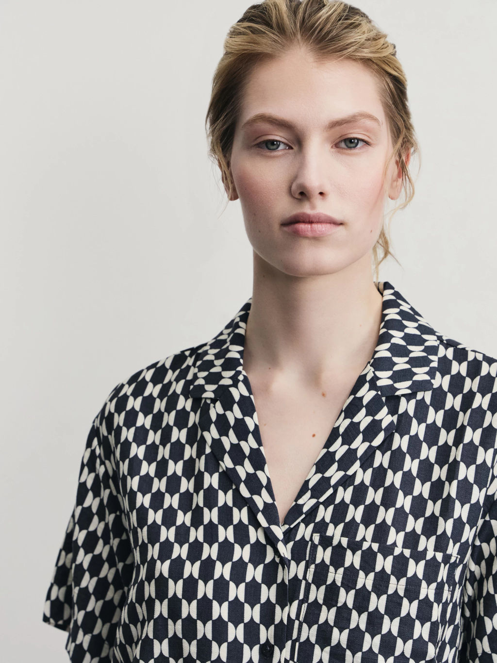 Рубашка из вискозы с принтом / Zarina  фото 6