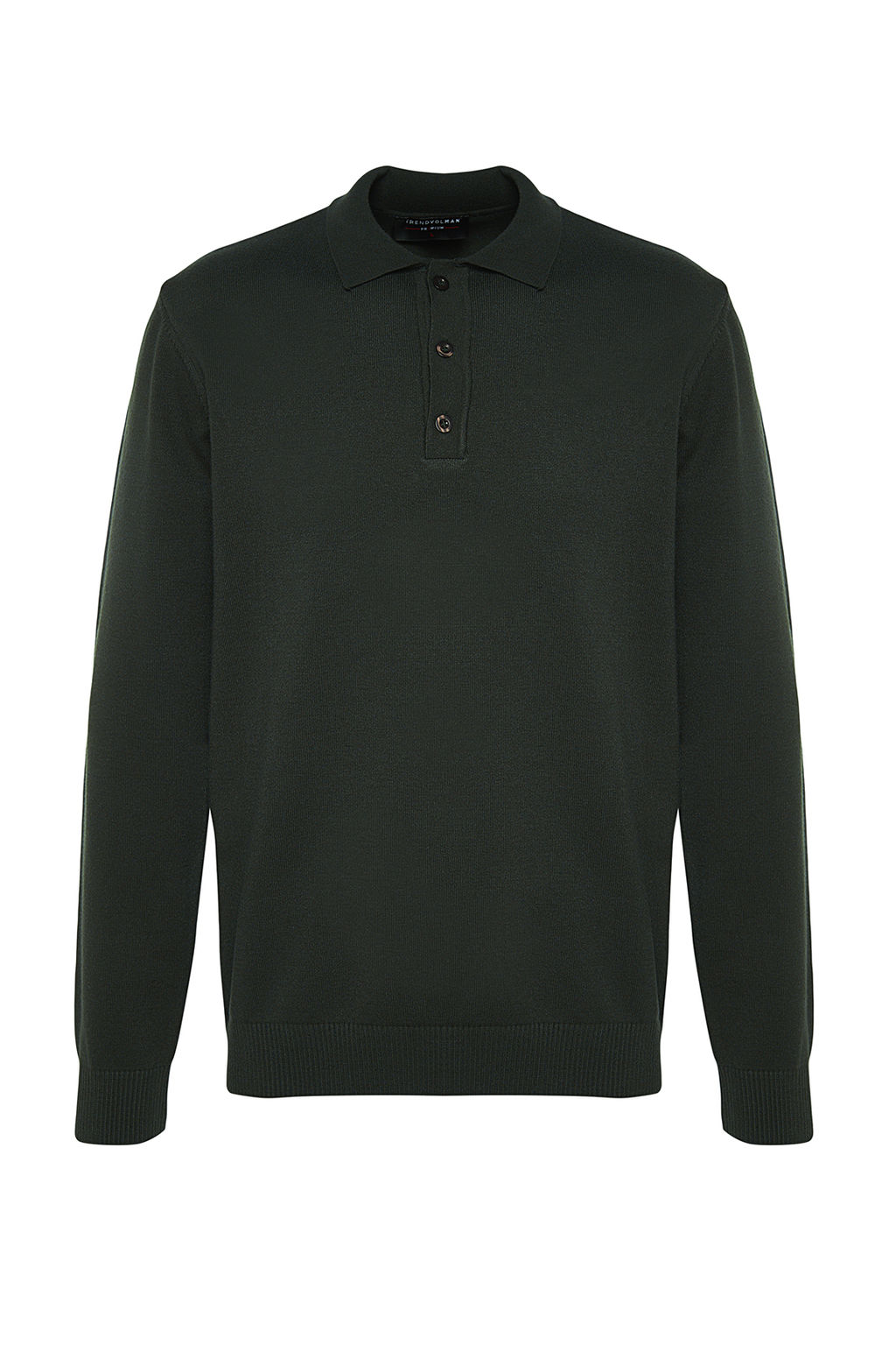 TRENDYOL MAN Lacivert Erkek Regular Polo Yaka Duz Triko Kazak TMNAW24KZ00067 - Trendyolmilla фото 7