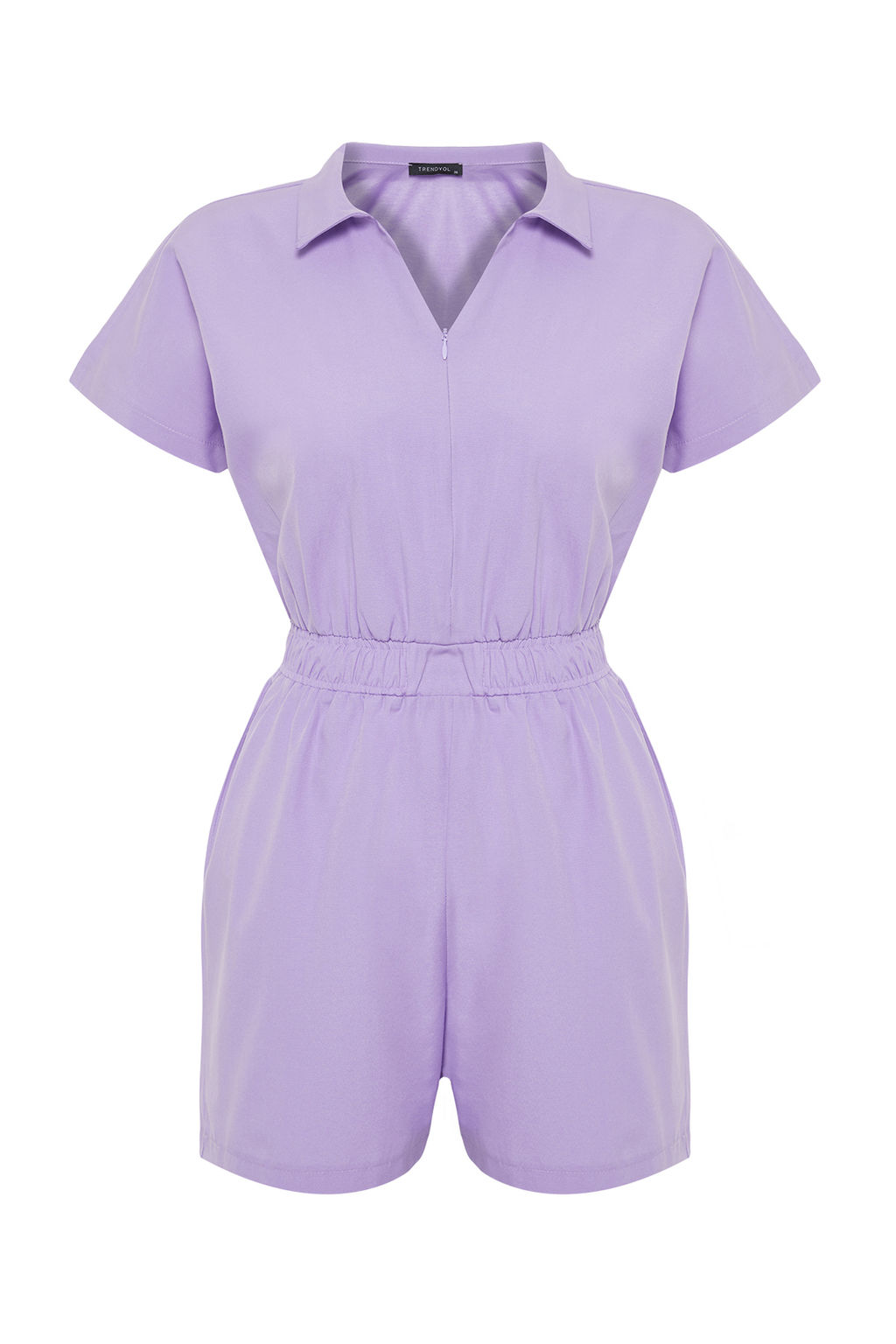 TRENDYOLMILLA Siyah Beli Lastikli Genis Paca Mini Dokuma Tulum TWOSS22TU0014  фото 13